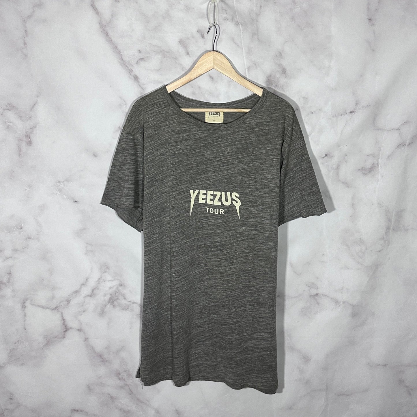 Yeezus Tour Logo Heather Grey Tee