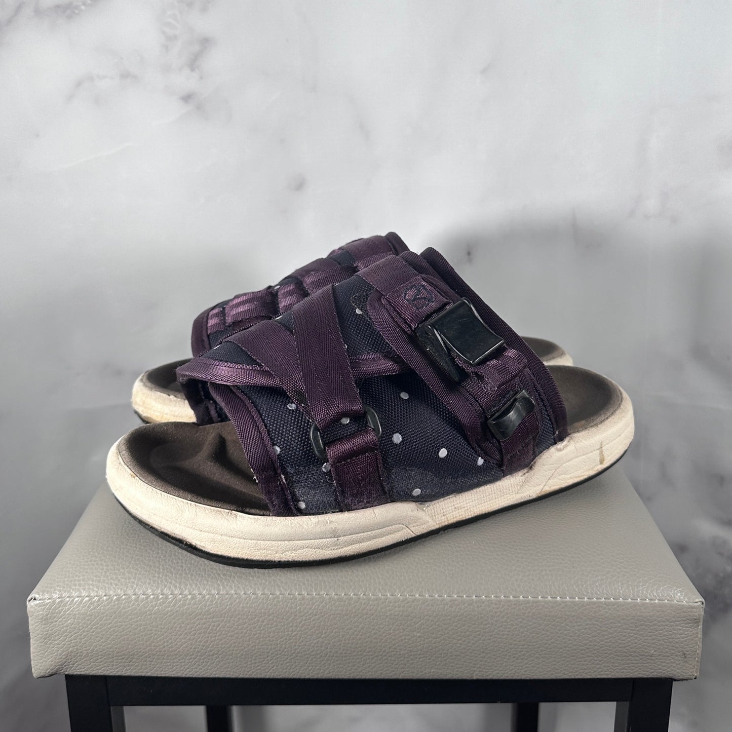 Visvim Navy Purple Polka Dot Christo