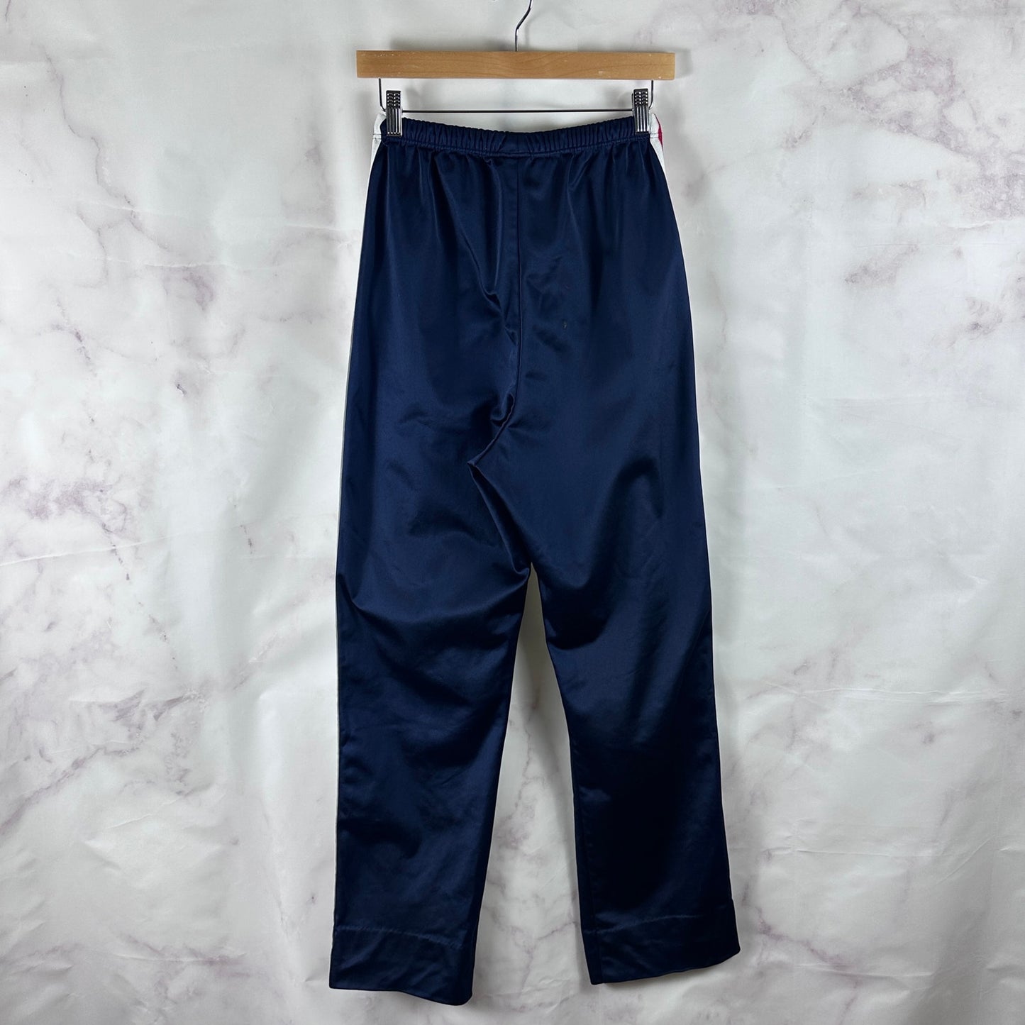 Vintage 80s The Finals Navy Pleated Track Pants