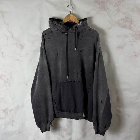 Maison Mihara Yasuhiro Sun Faded Distressed Hoodie