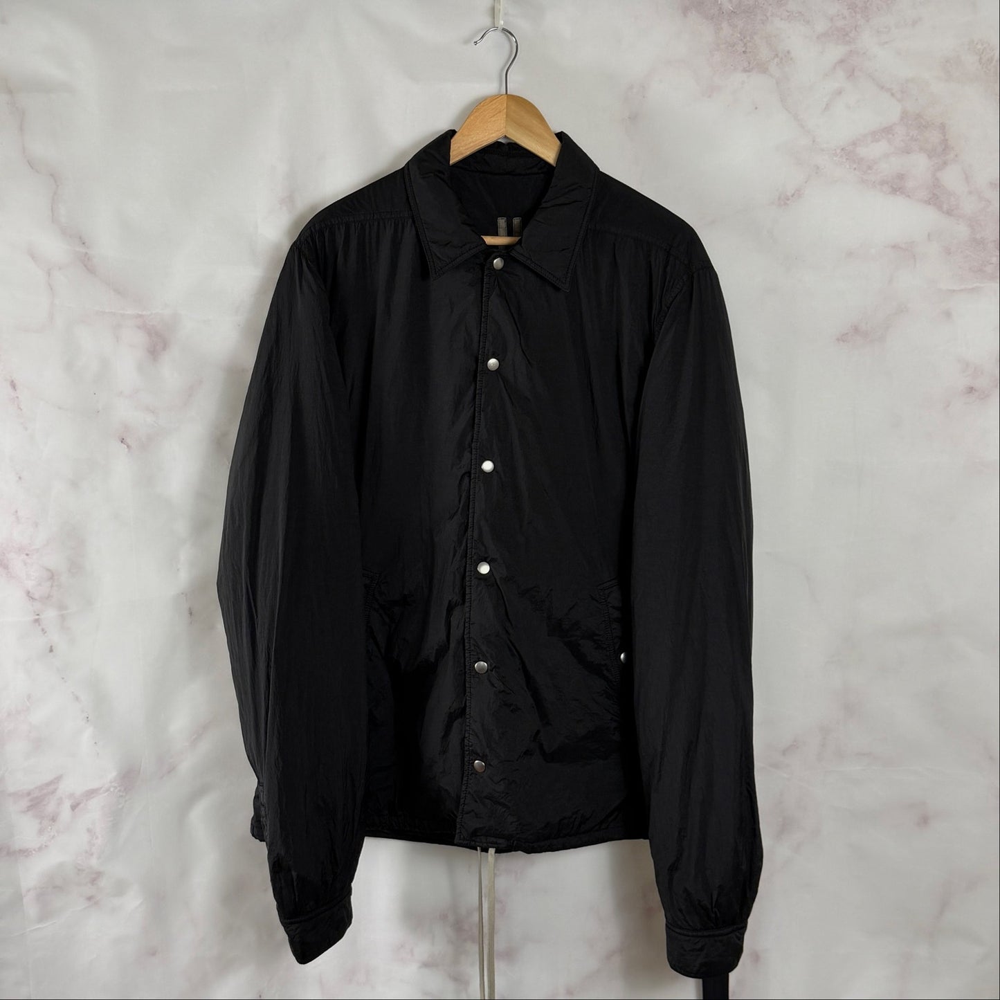 Rick Owens DRKSHDW Snap Front Black Coach Jacket