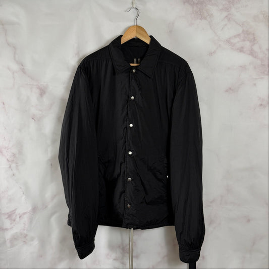 Rick Owens DRKSHDW Snap Front Black Coach Jacket