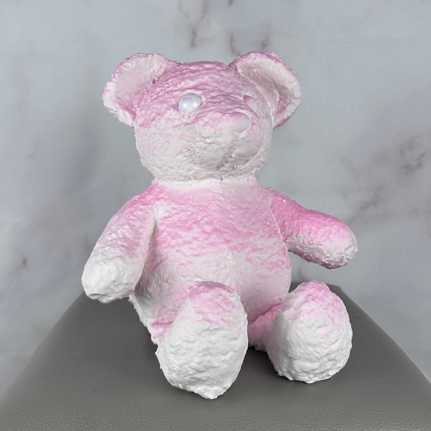 Daniel Arsham Pink Cracked Bear Figure