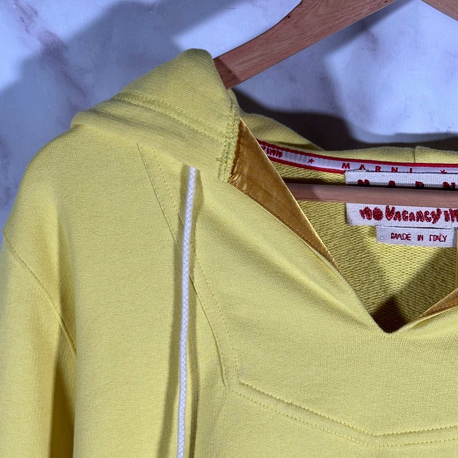 Marni x No Vacancy Inn Yellow Hoodie