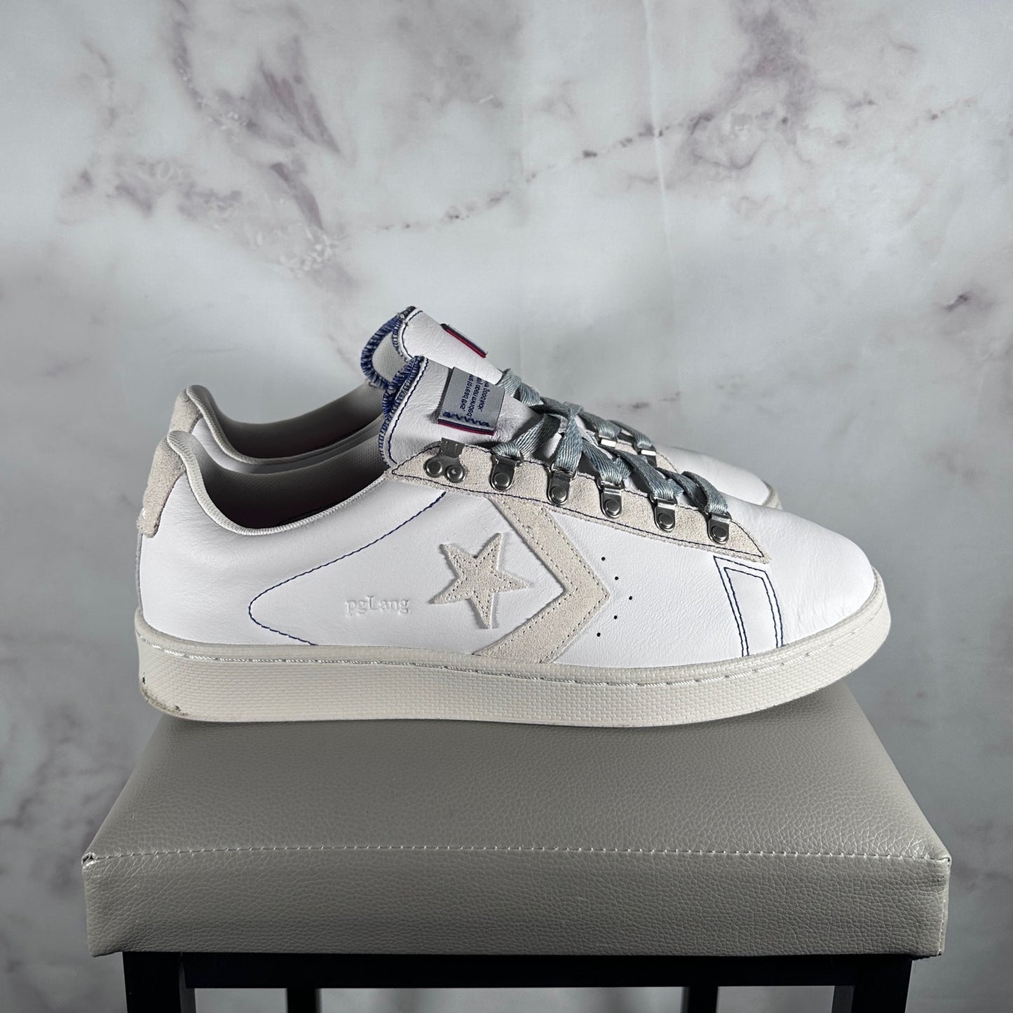 Converse x pgLang Pro Leather White