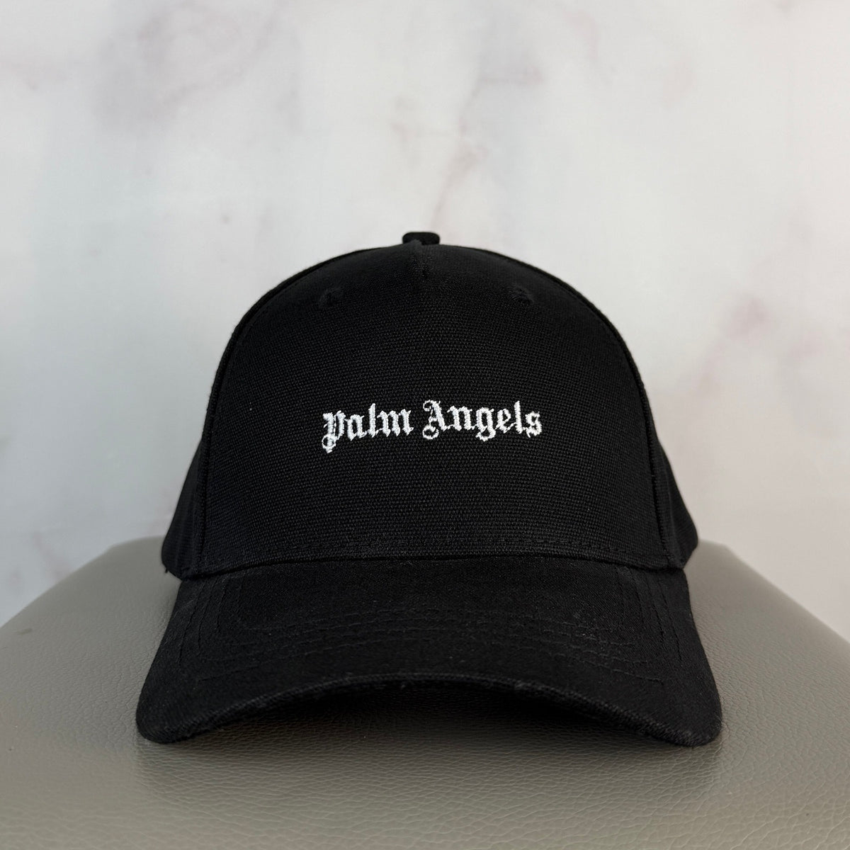 Palm Angels Black Embroidered Classic Logo Cap