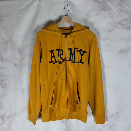 Stussy Yellow Army Zip-Up Hoodie