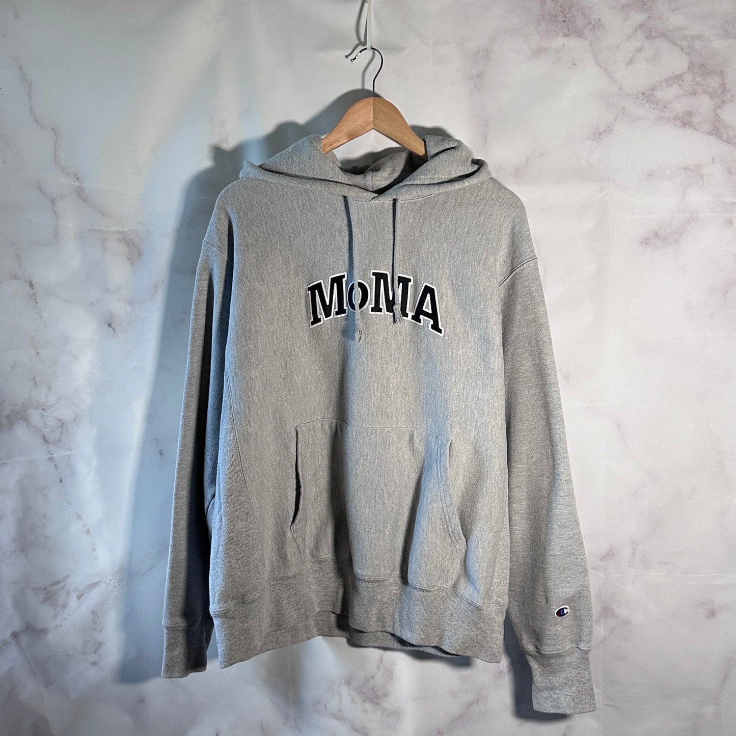 MoMA Grey Champion Reverse Weave Hoodie