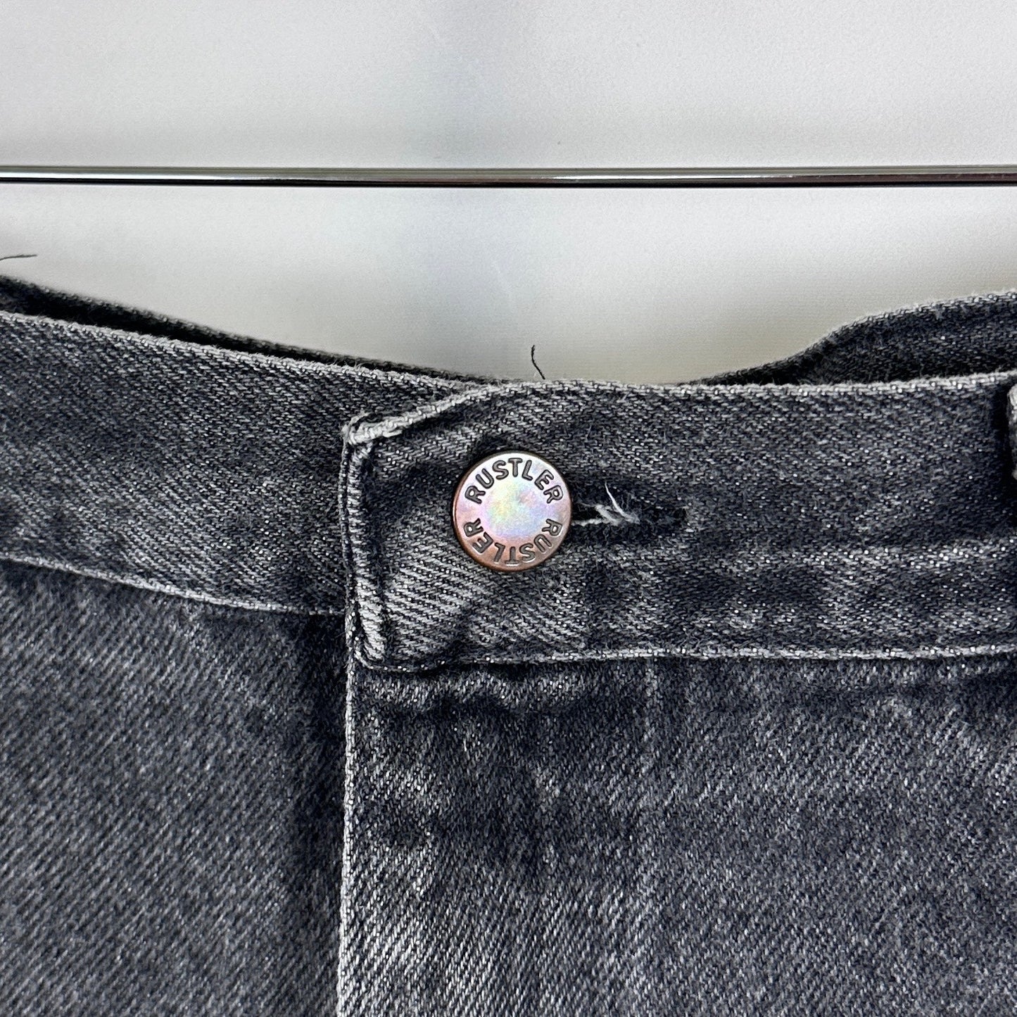 Vintage Rustler Grey Flare Denim