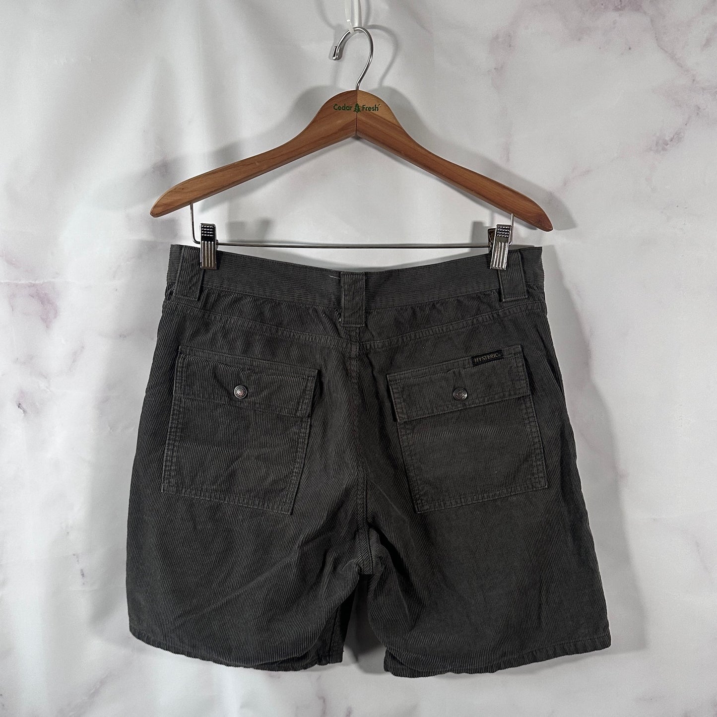 Hysteric Glamour Corduroy Embroidered Cargo Shorts