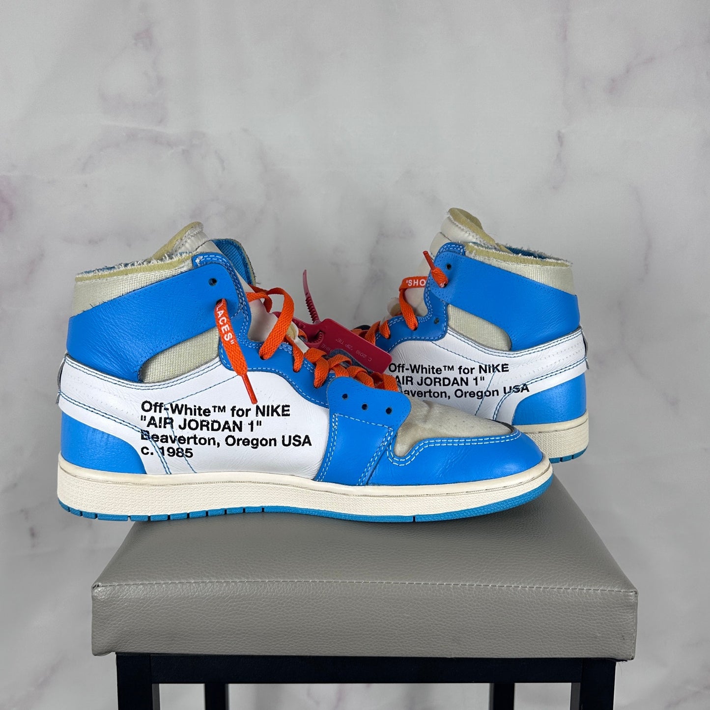 Nike x Off-White Jordan 1 Retro High University Blue UNC c/o Virgil Abloh