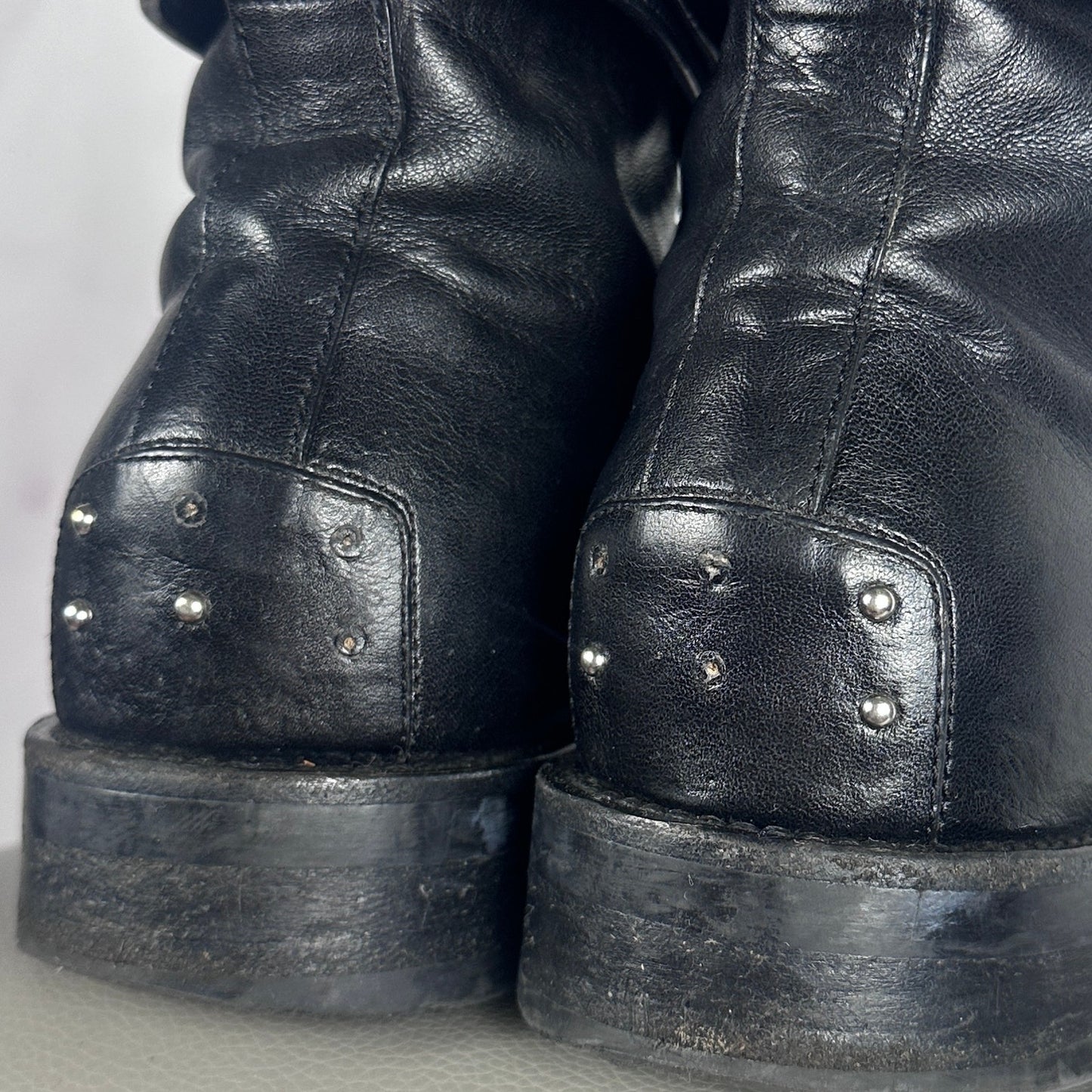Saint Laurent Paris Black Leather Boots