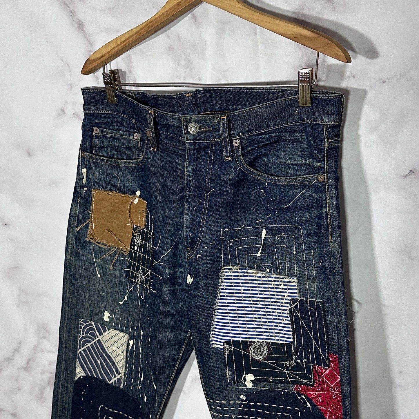 Kapital Sashiko & Boro Patchwork Selvedge Denim