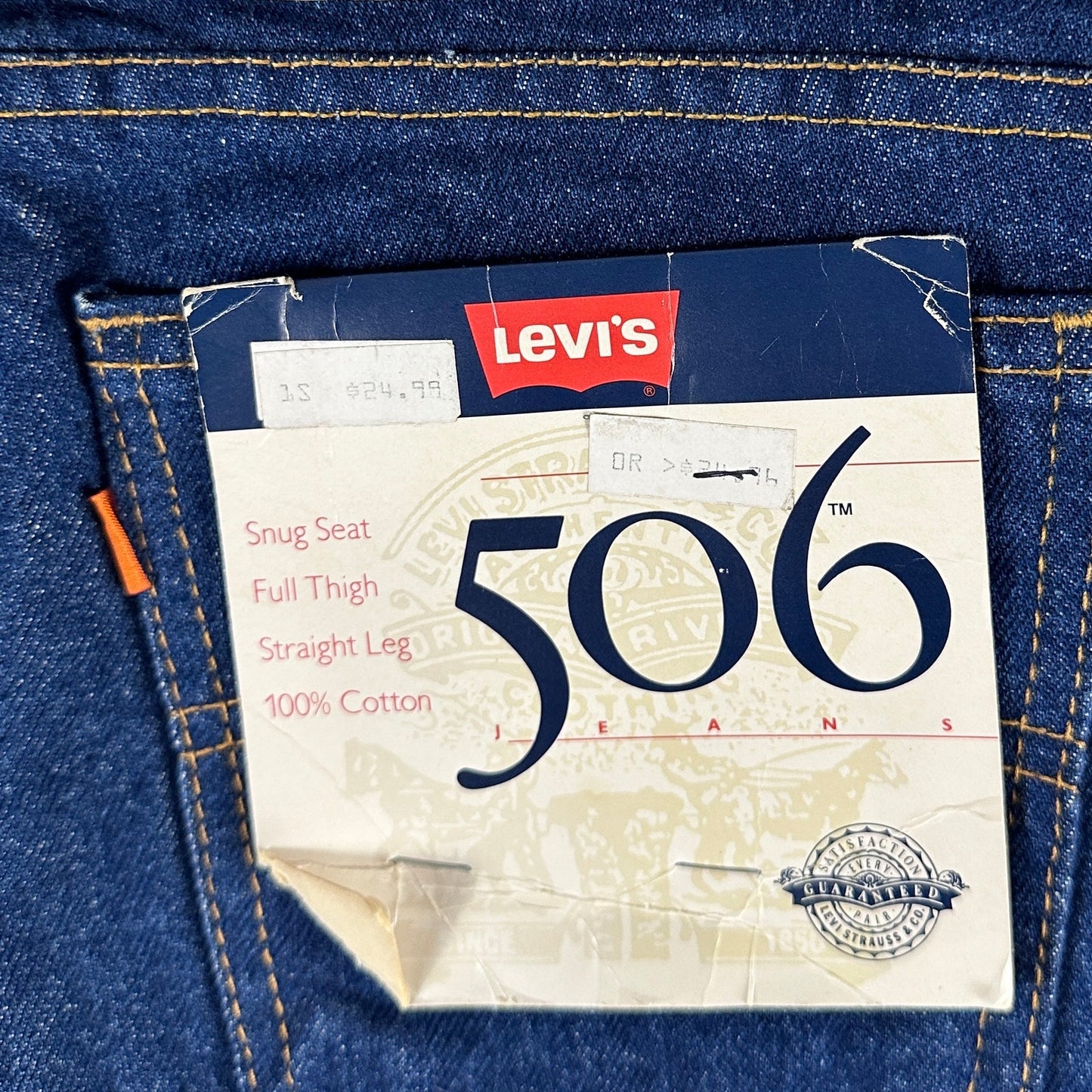 Levi’s Orange Tab 506 Deadstock Straight Cut