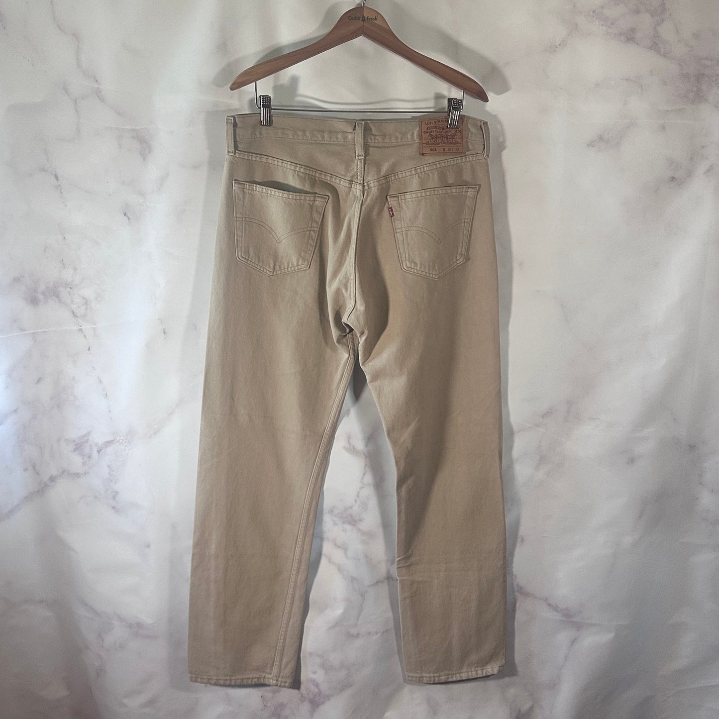 Vintage Levi’s 501 Beige Denim
