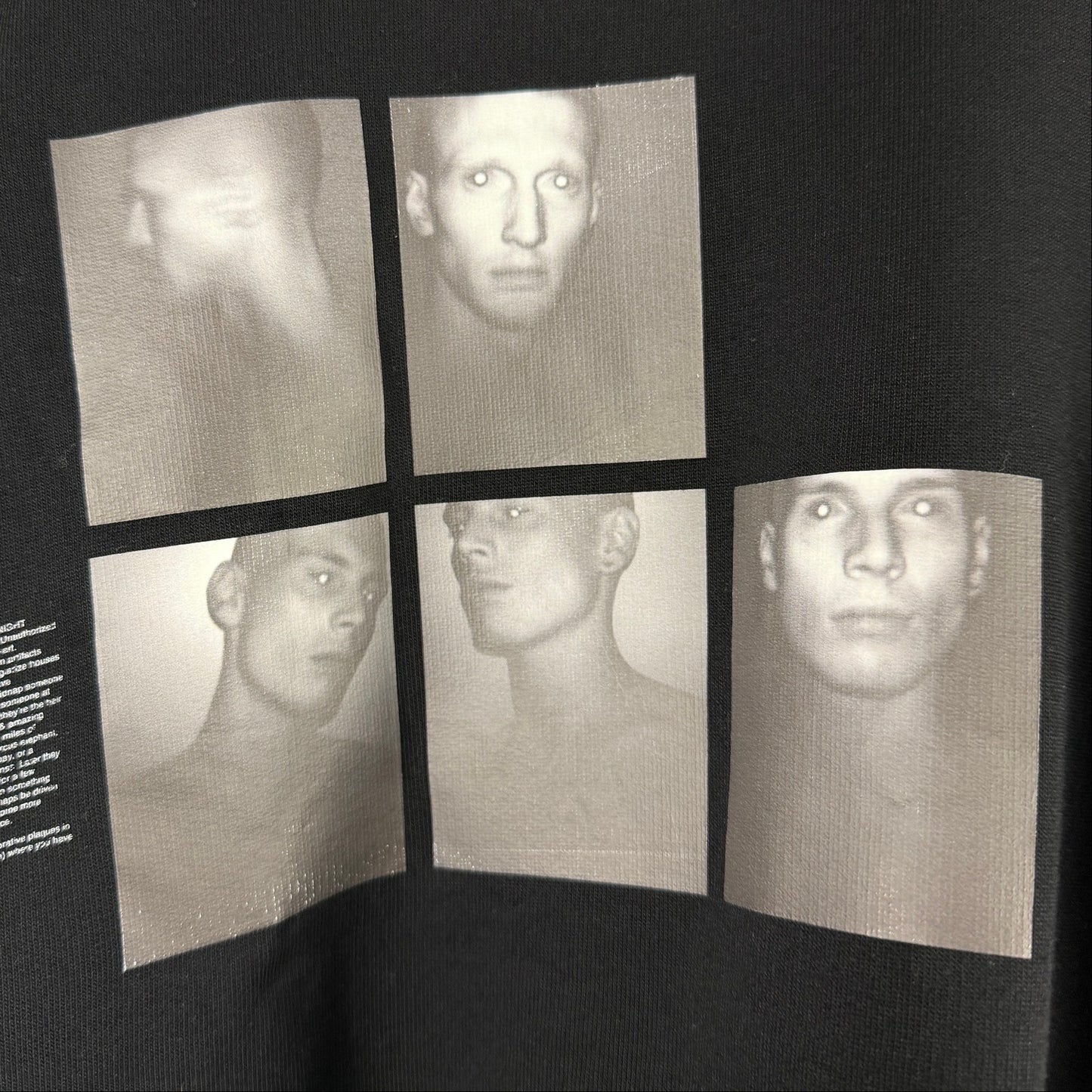 Julius F/W19 Poetic Terrorism Black Photo Crewneck