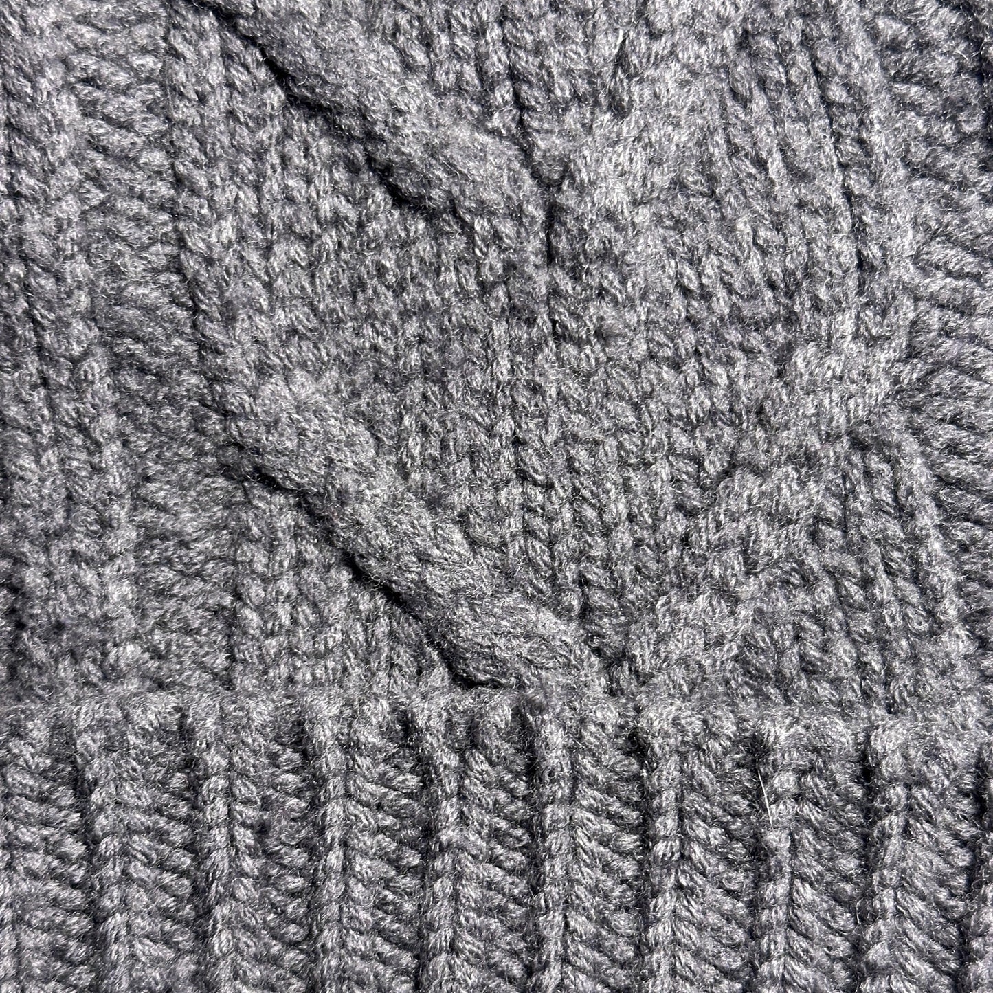 Louis Vuitton Grey V Logo Wool Beanie