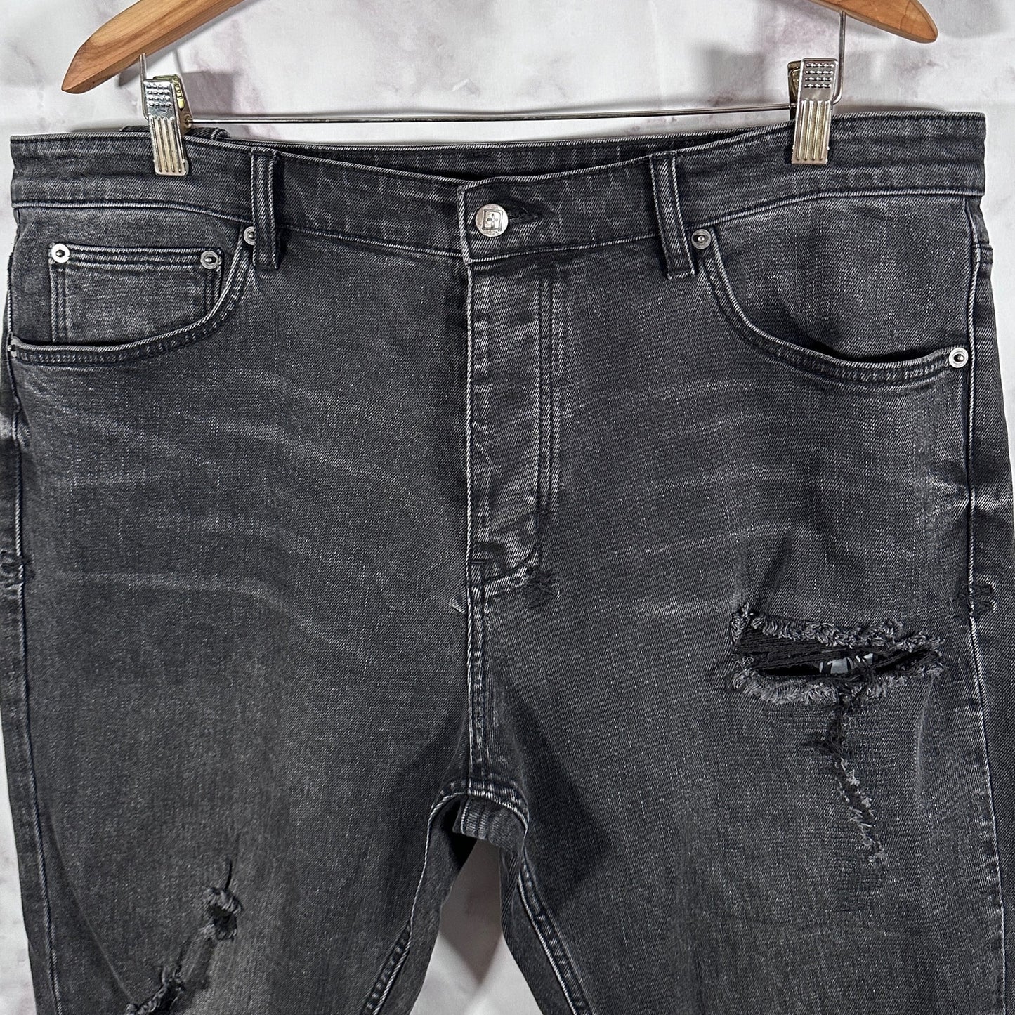 Ksubi Black Chitch Rat Angst Tapered Denim