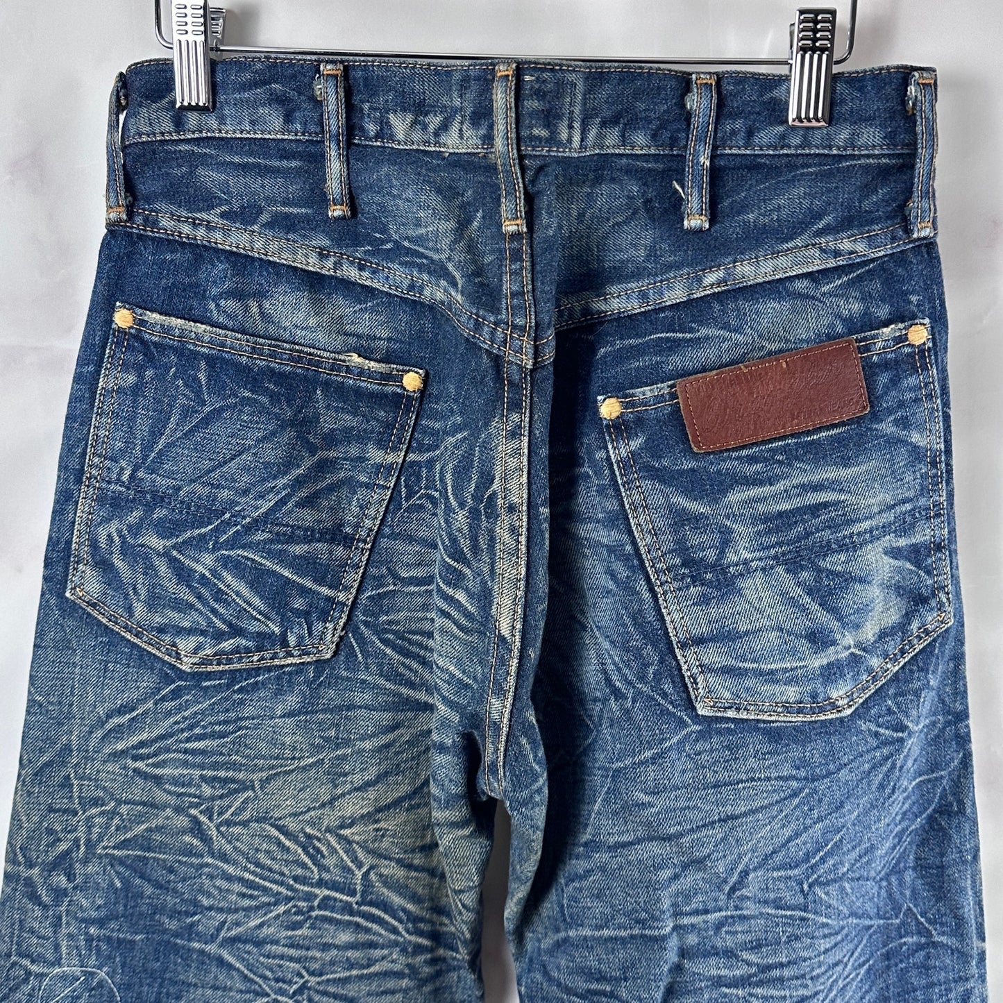 Vintage Japanese Sanforized Repaired Selvedge Wrangler Big BenDenim Jeans