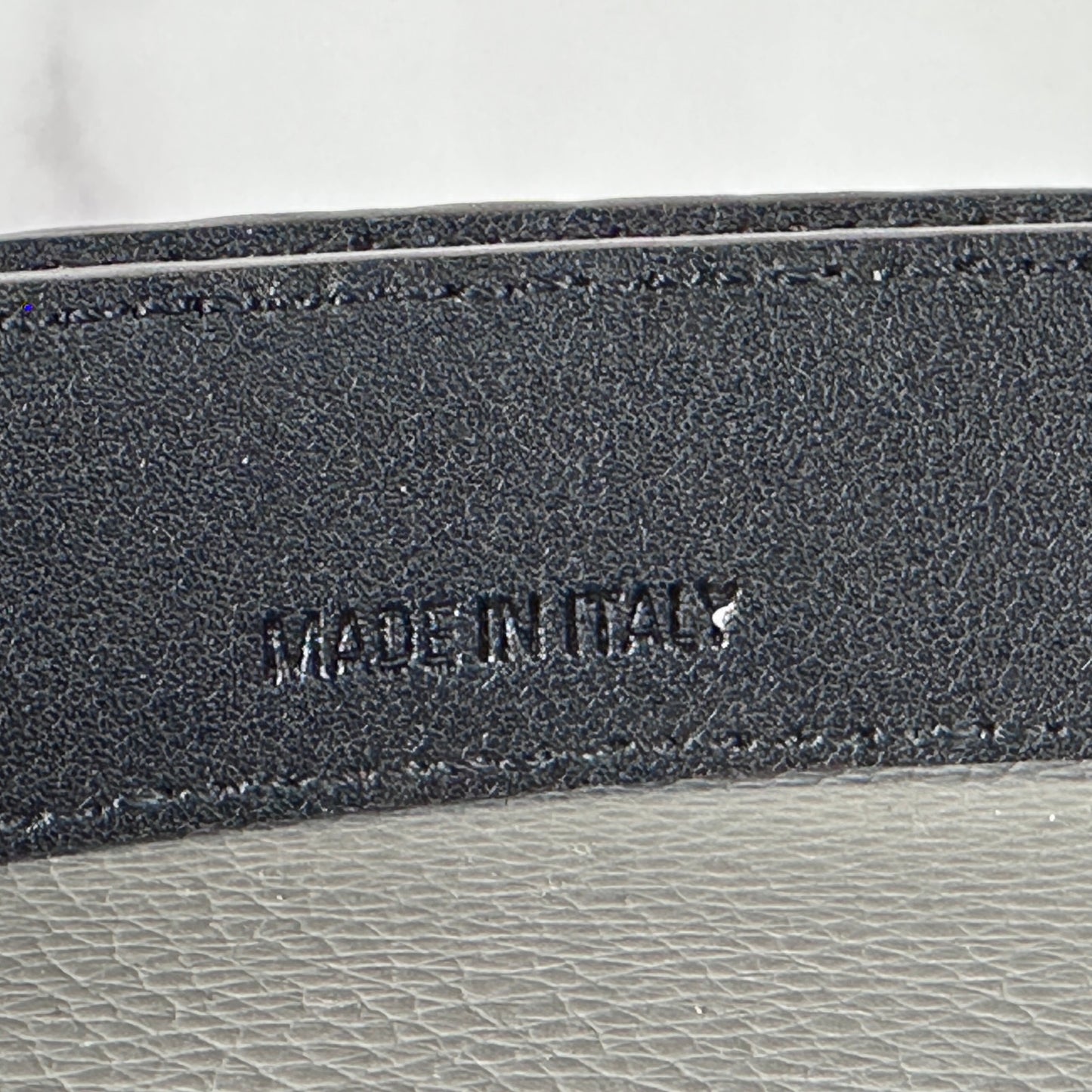 Balenciaga BB Shiny Croc Embossed Leather Belt