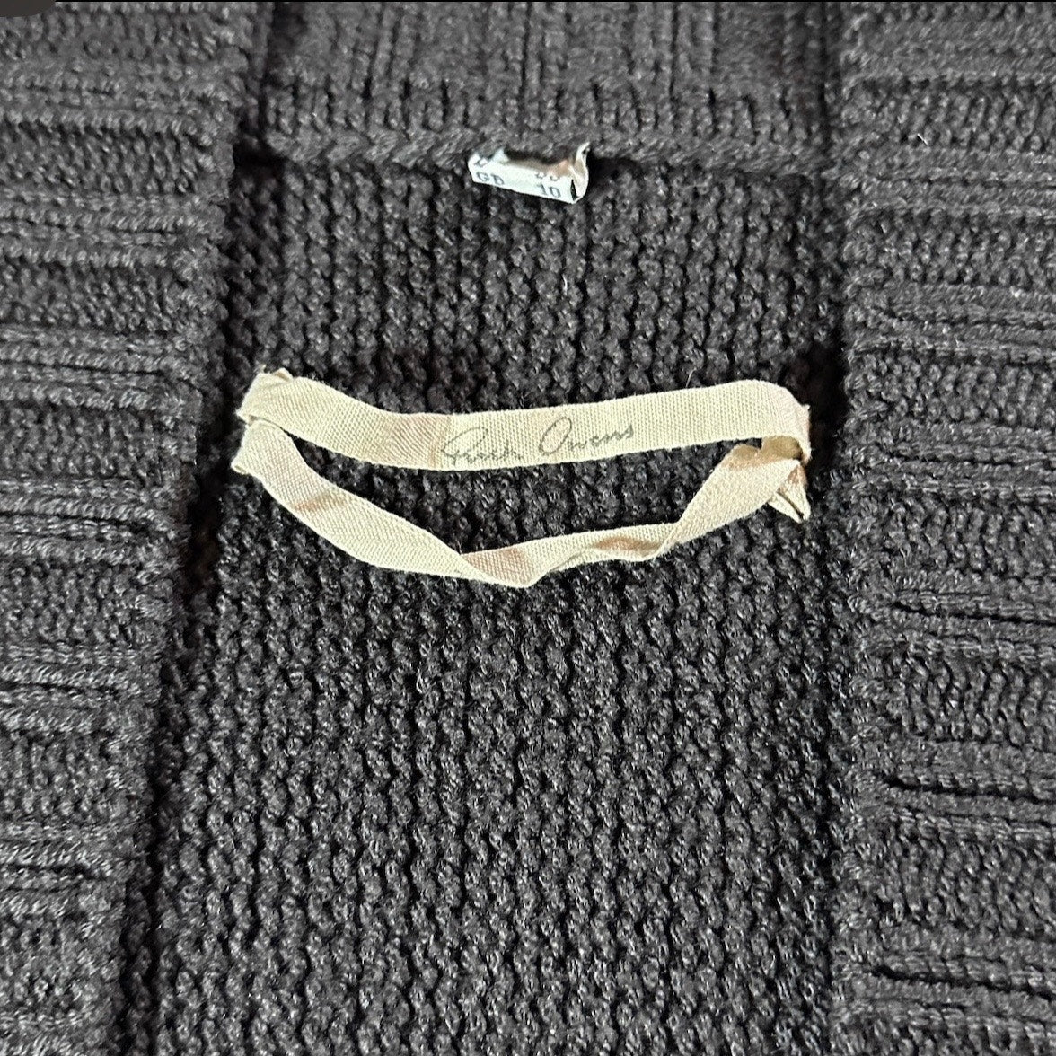 Rick Owens F/W03 Black Triangle Cardigan