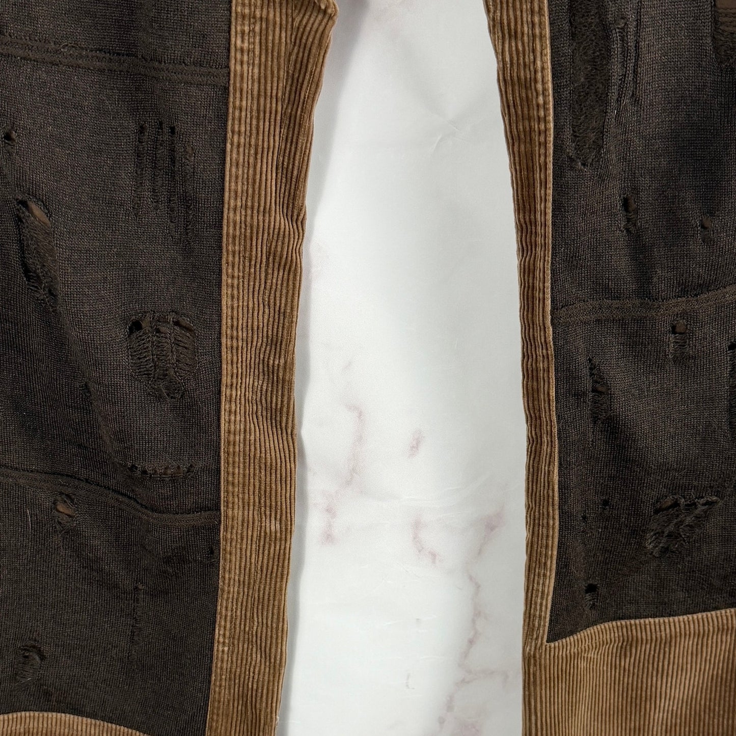 Undercover A/W02 Witch's Cell Division Brown Corduroy Cargo Pant