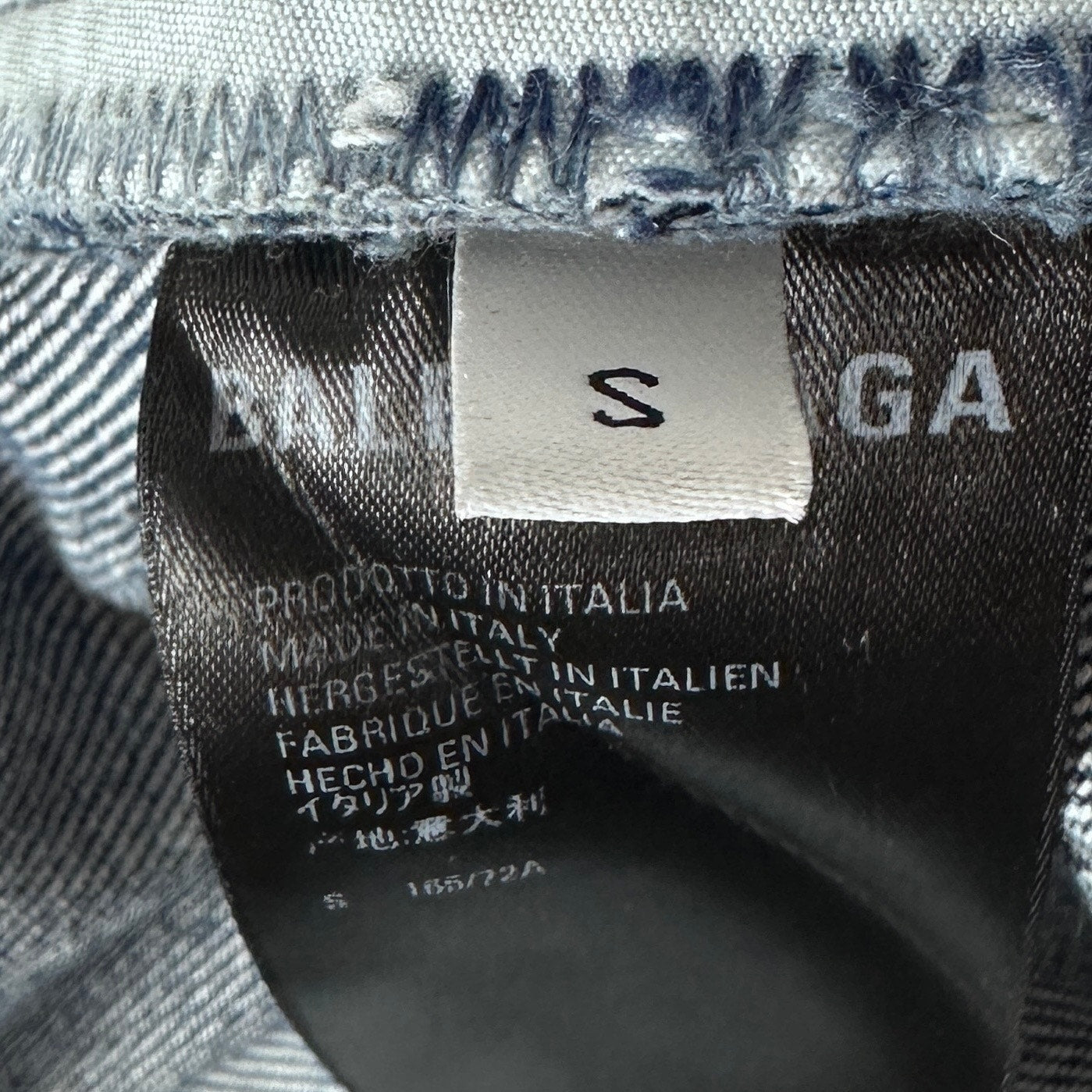 Balenciaga Baggy Distressed Blue Denim