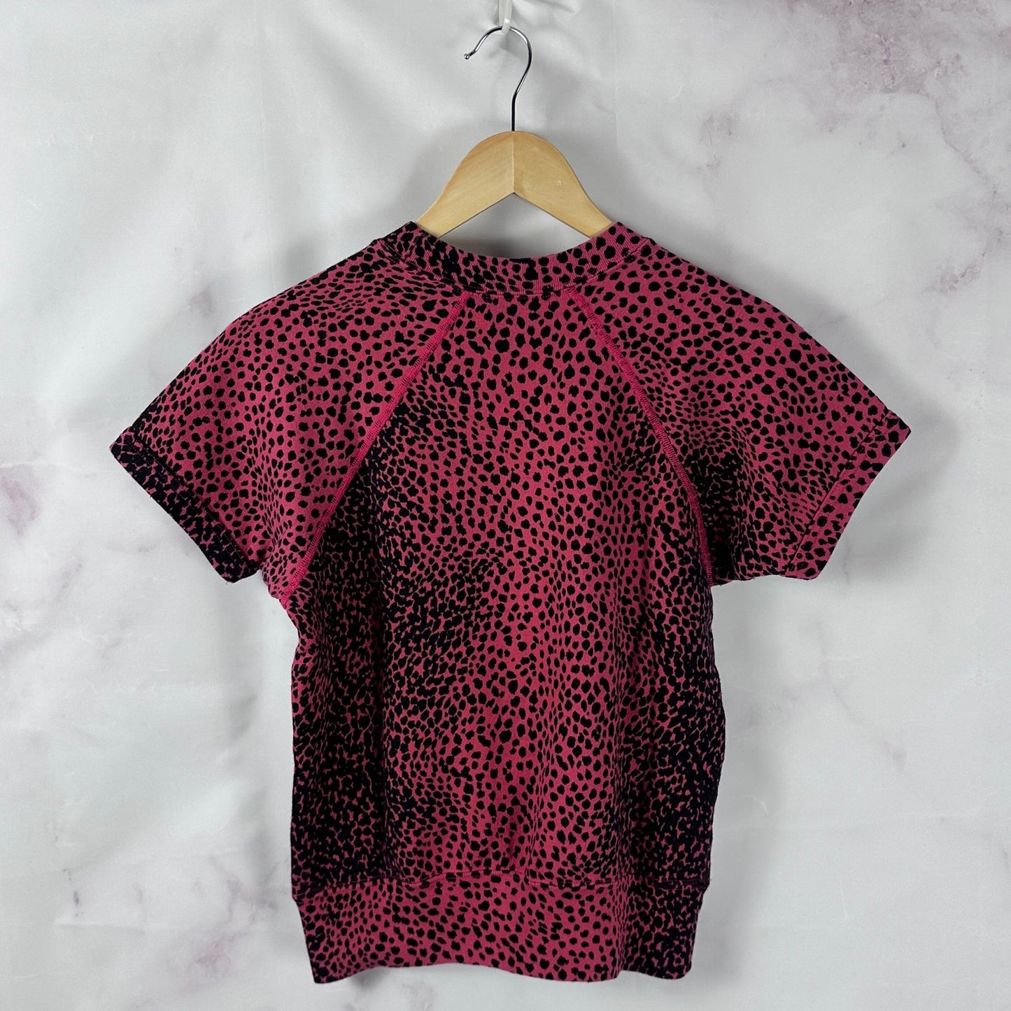 Hysteric Glamour Pink Leopard Print Iron Maiden Tee