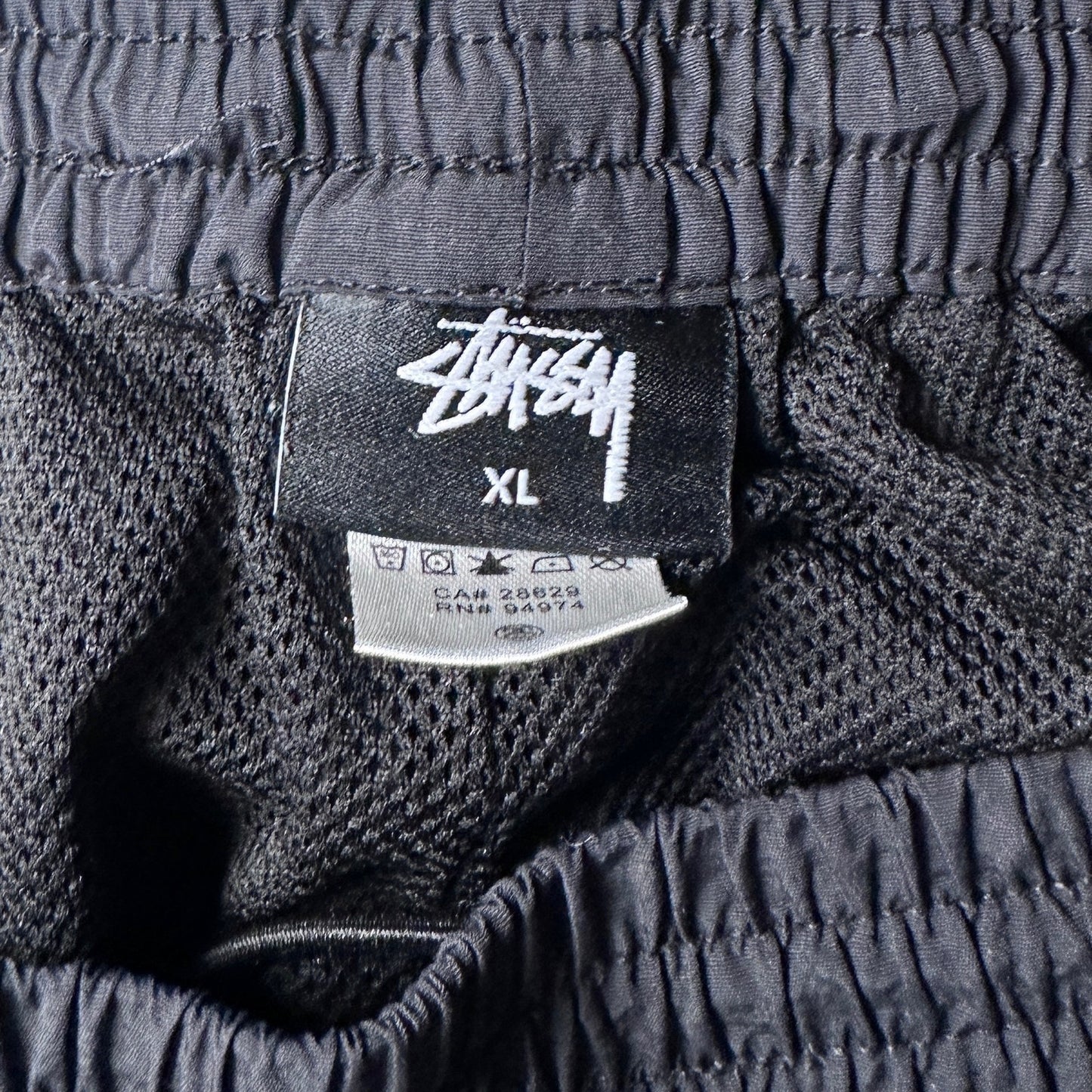 Stussy Black Logo Piping Track Pants