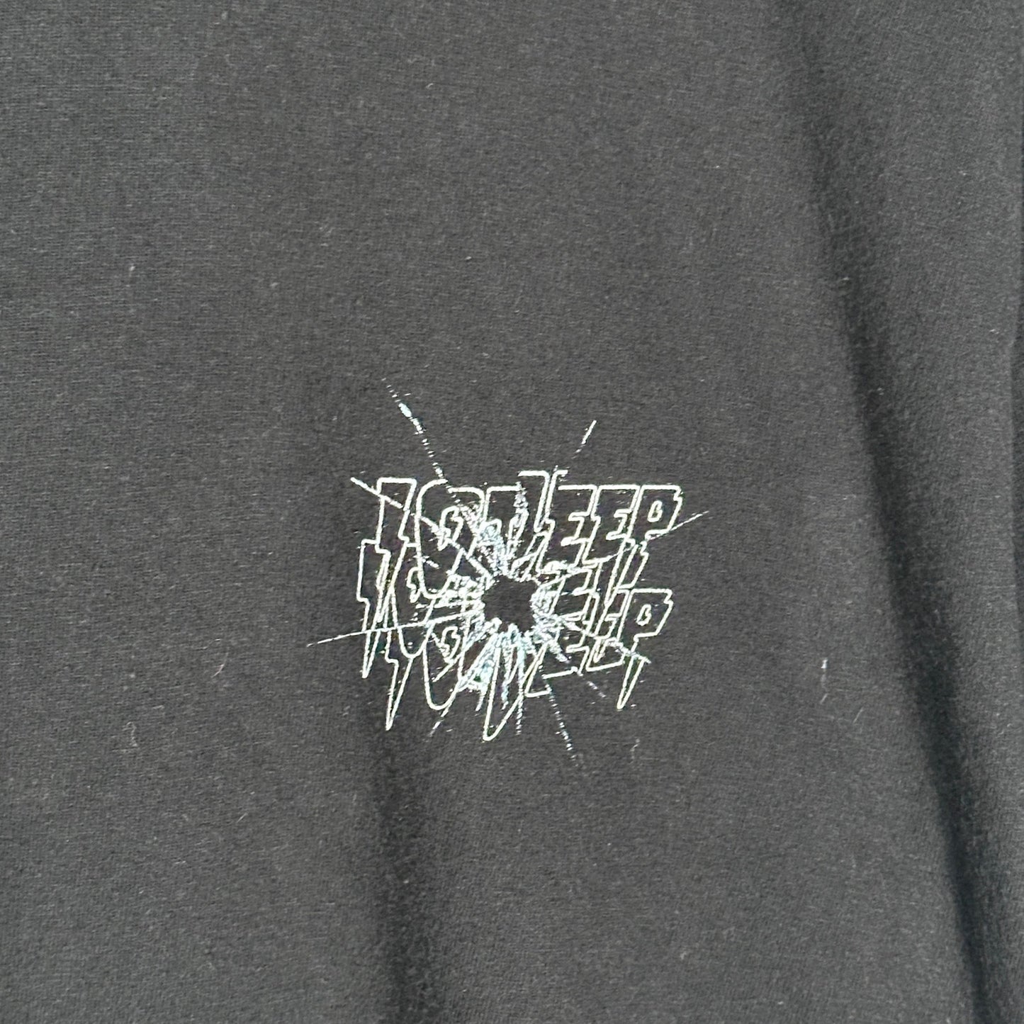10 Deep Black Shatter Logo Tee
