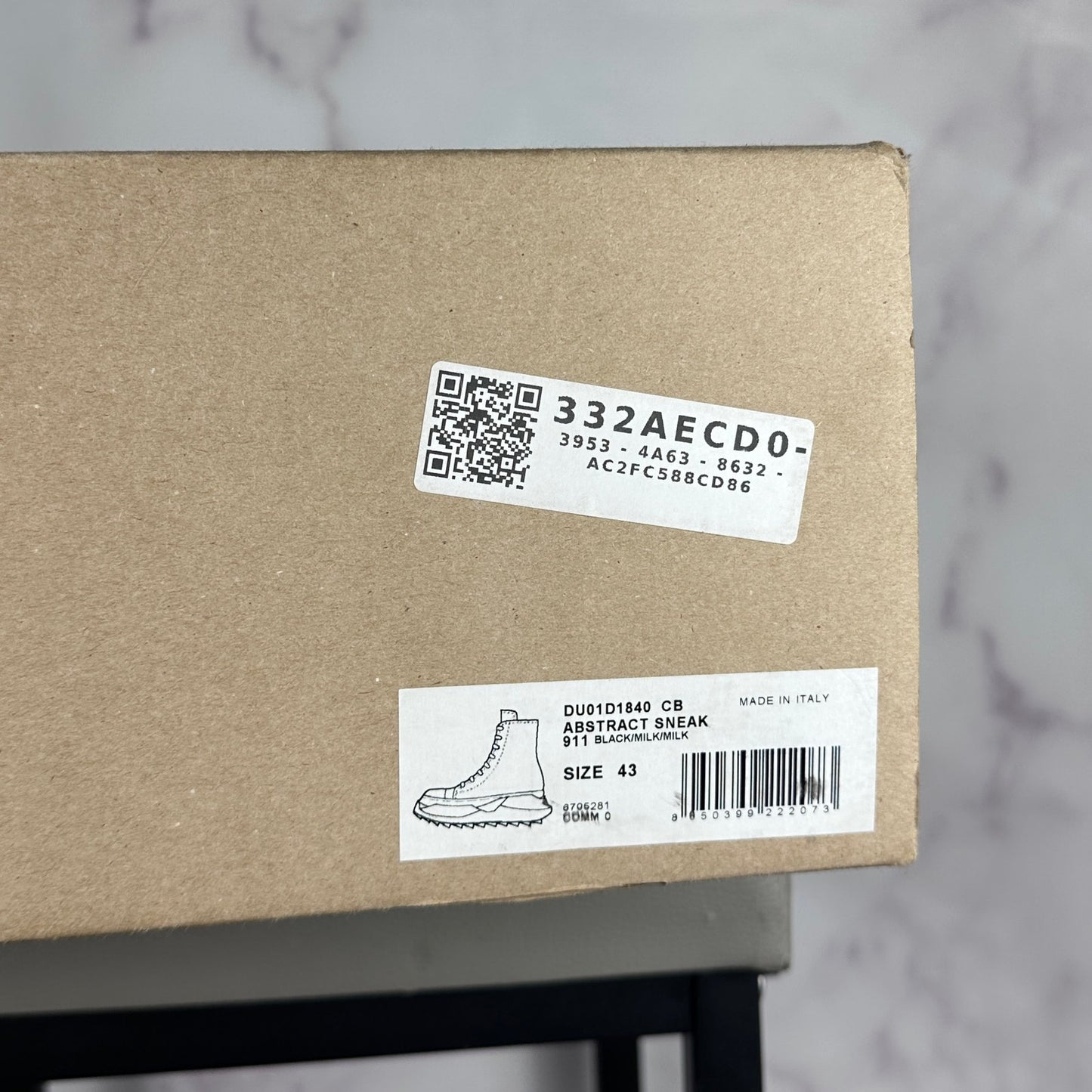 Rick Owens DRKSHDW Abstract Ramone High Black/Milk