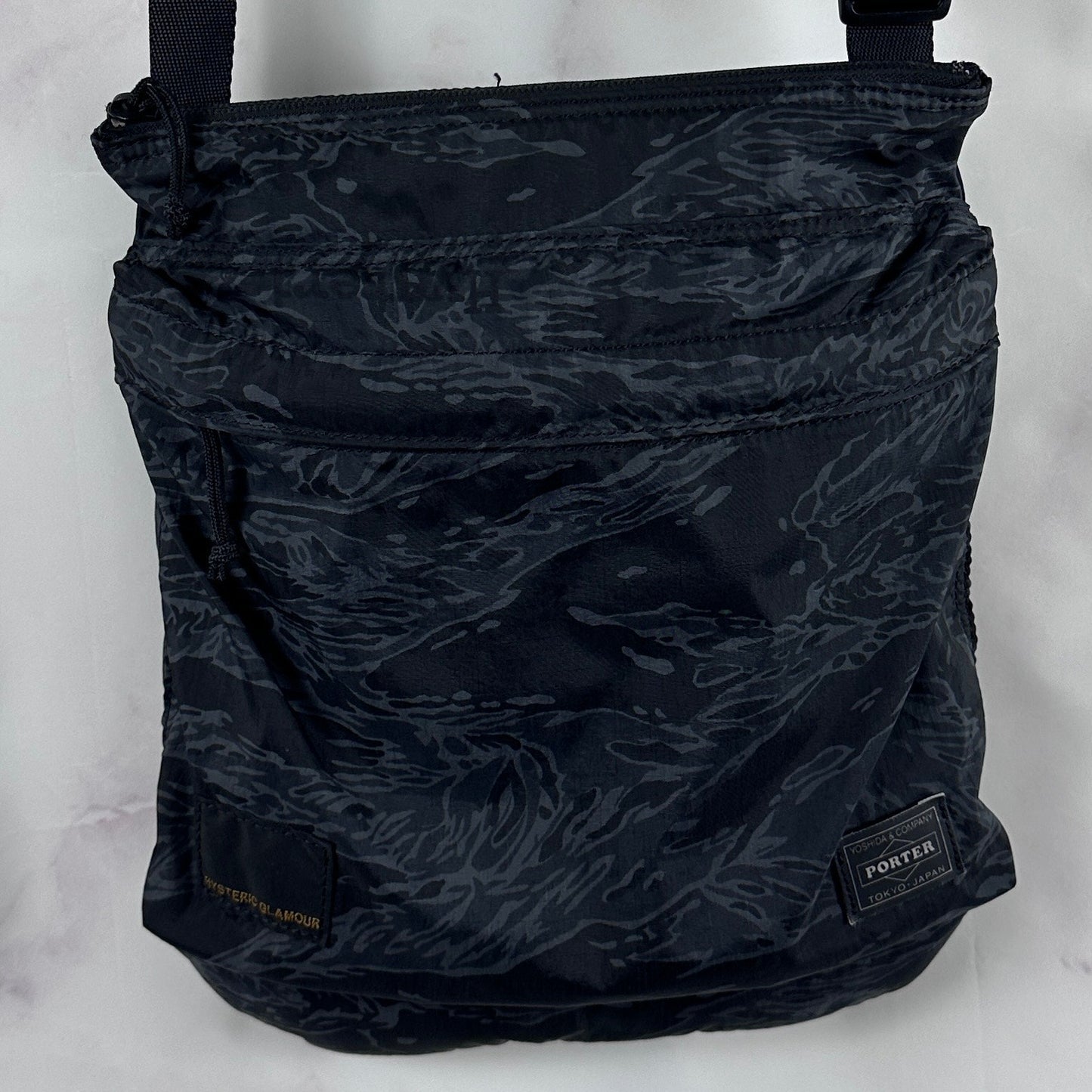 Hysteric Glamour x Porter Yoshida & Co. Black Tiger Camo Sidebag