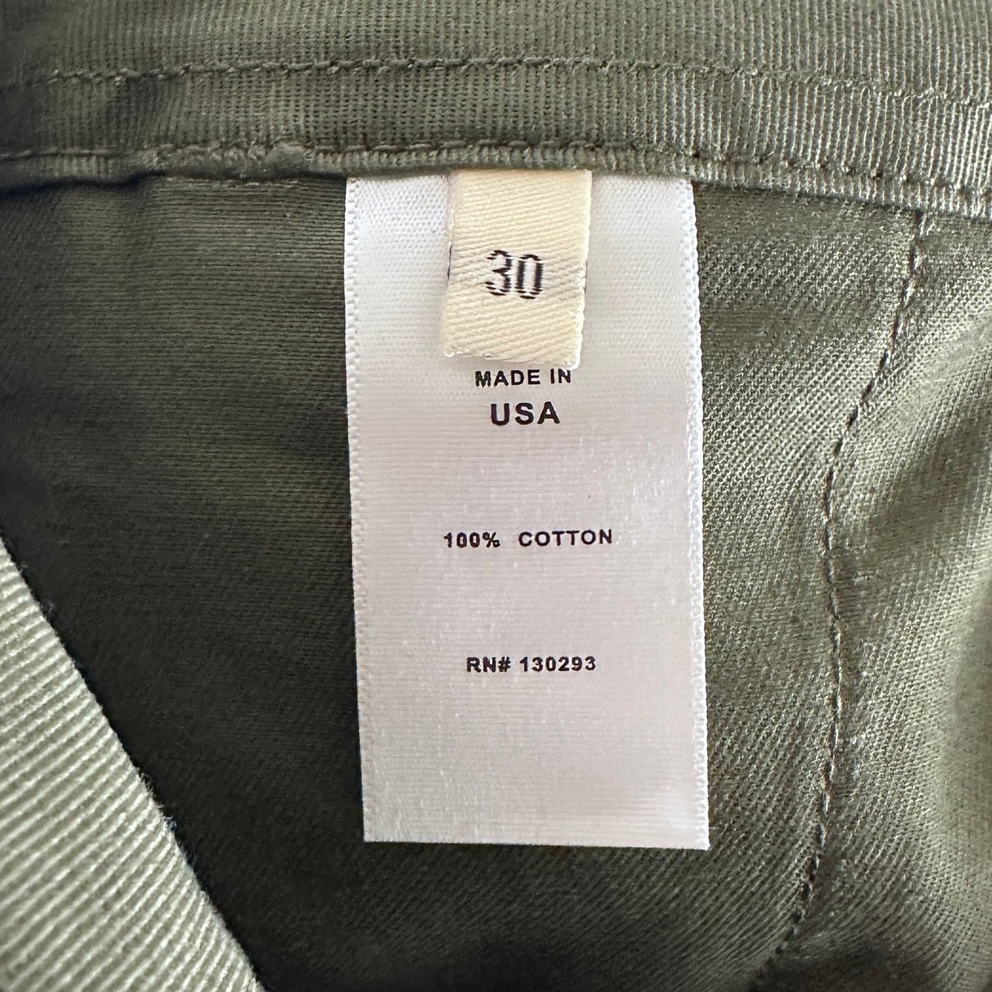 Kiriko Made Green Officer Patchwork Chino Pants