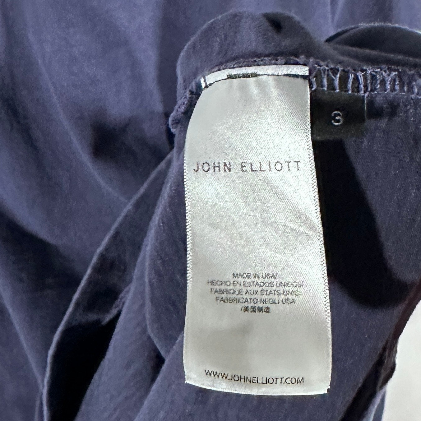 John Elliott Purple Essential Longsleeve