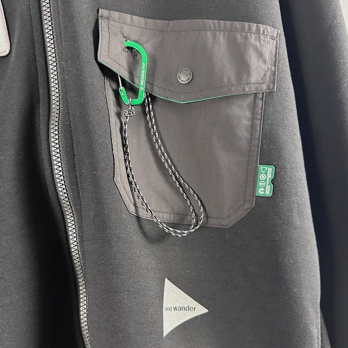 Hidden NY x And Wander Black Full-Zip Jacket