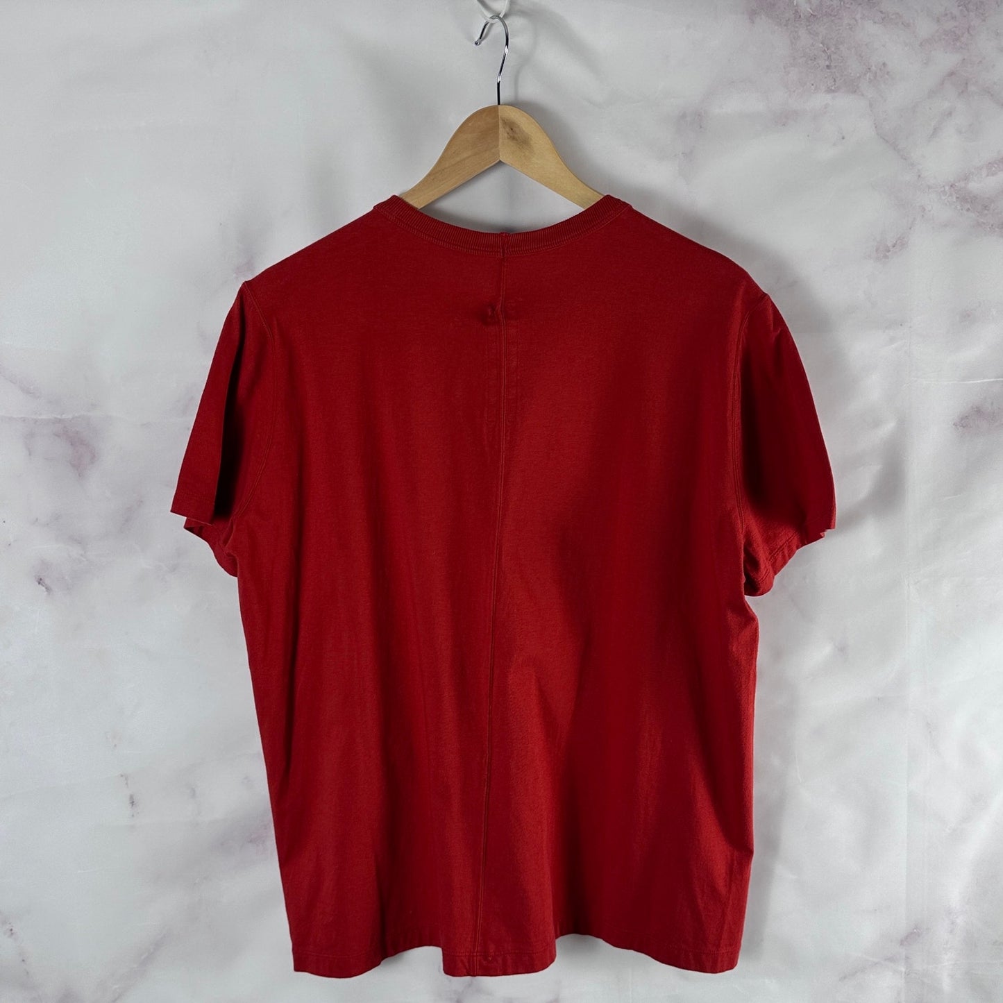 Rick Owens F/W19 Larry Mainline Cardinal Red Legaspi Tee