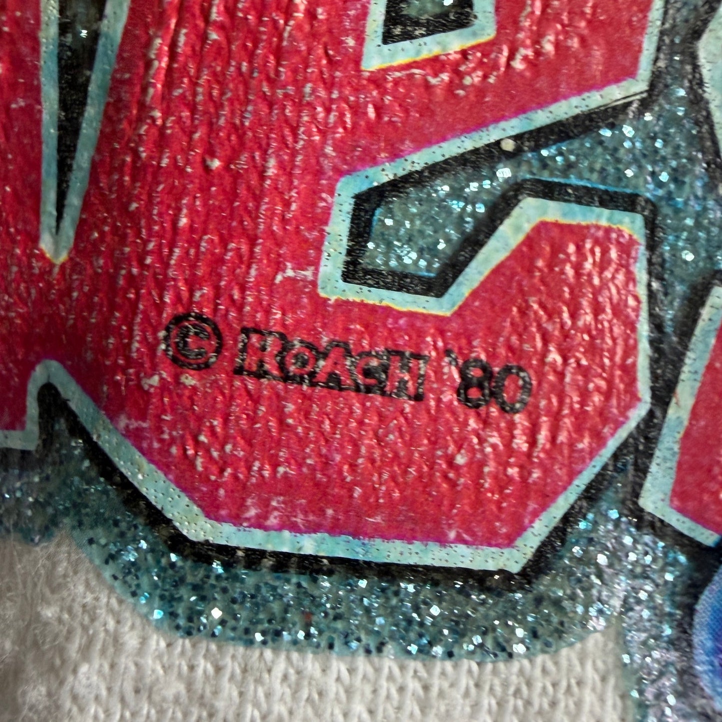 Vintage 1980 Roach Uncle Dougie Motorcycle Baseball Shirt