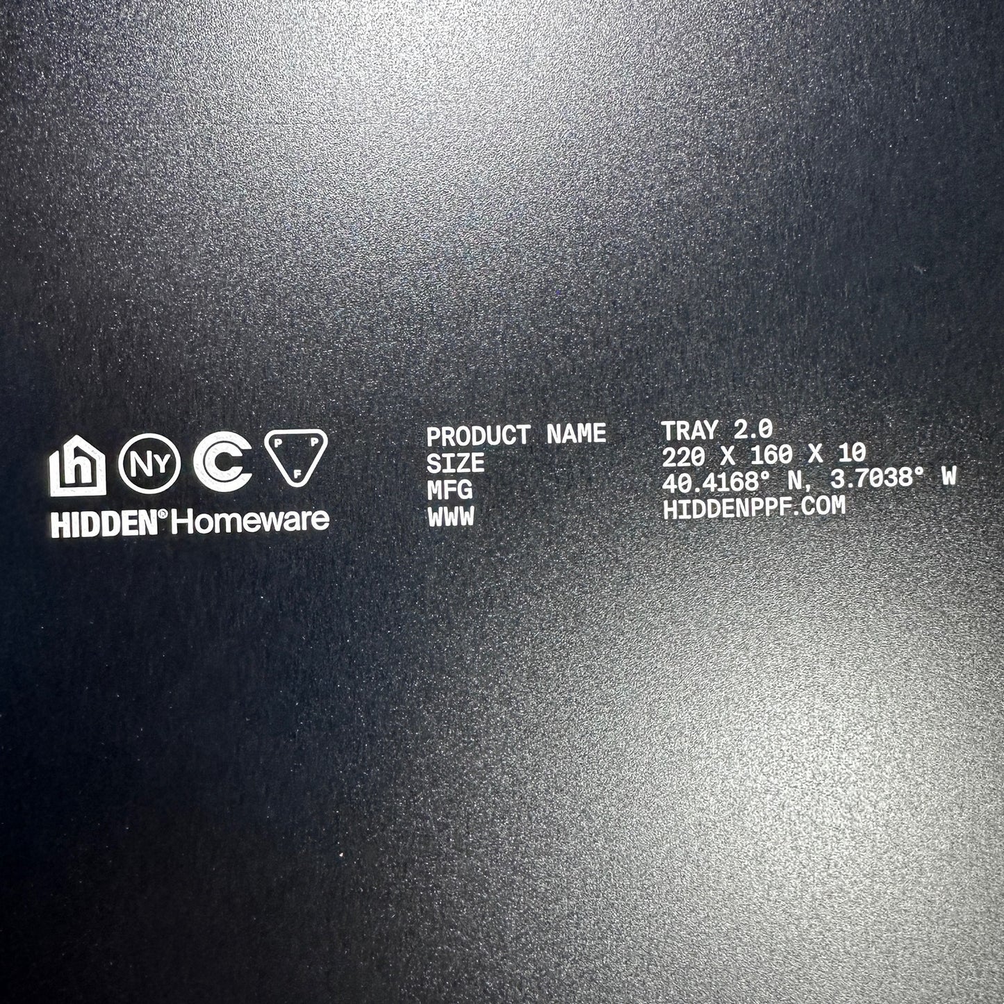 Hidden NY Black Dot Tray