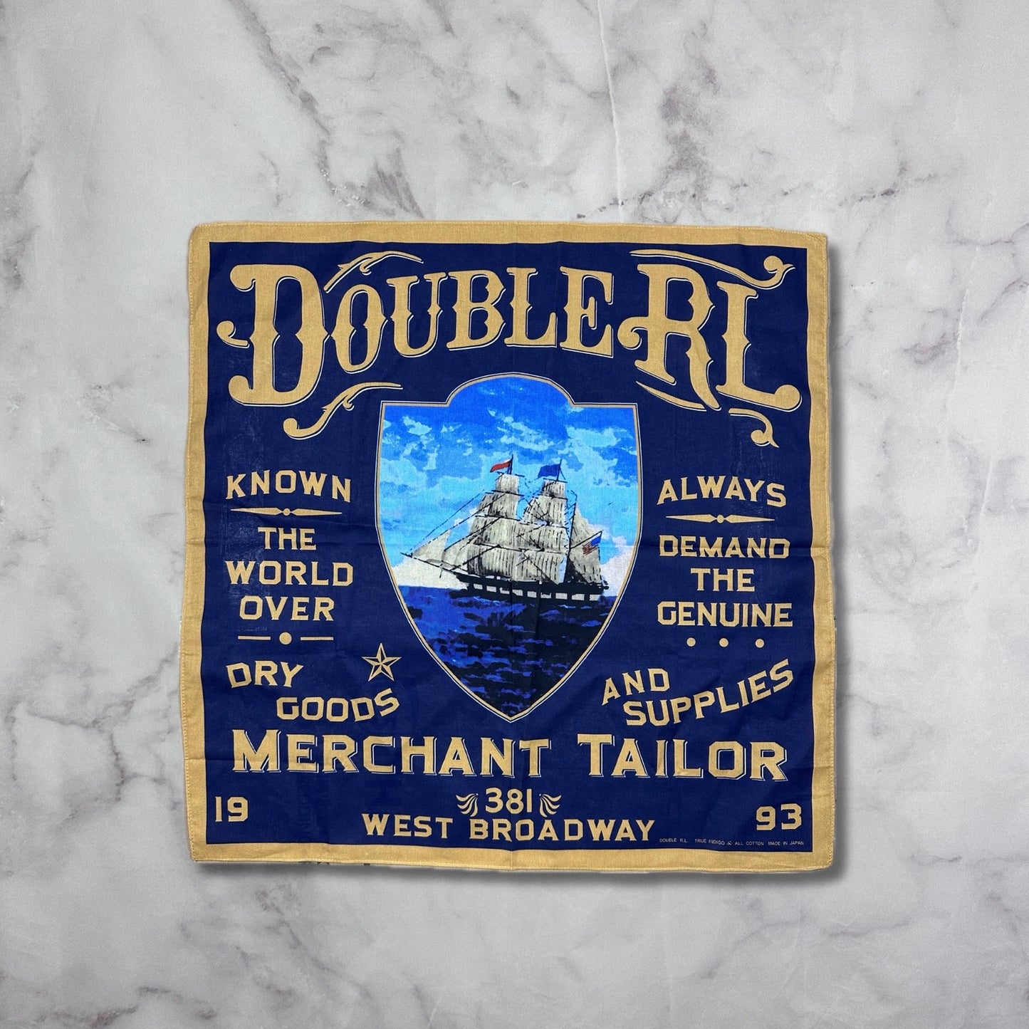 RRL Merchant Tailor Blue Bandana
