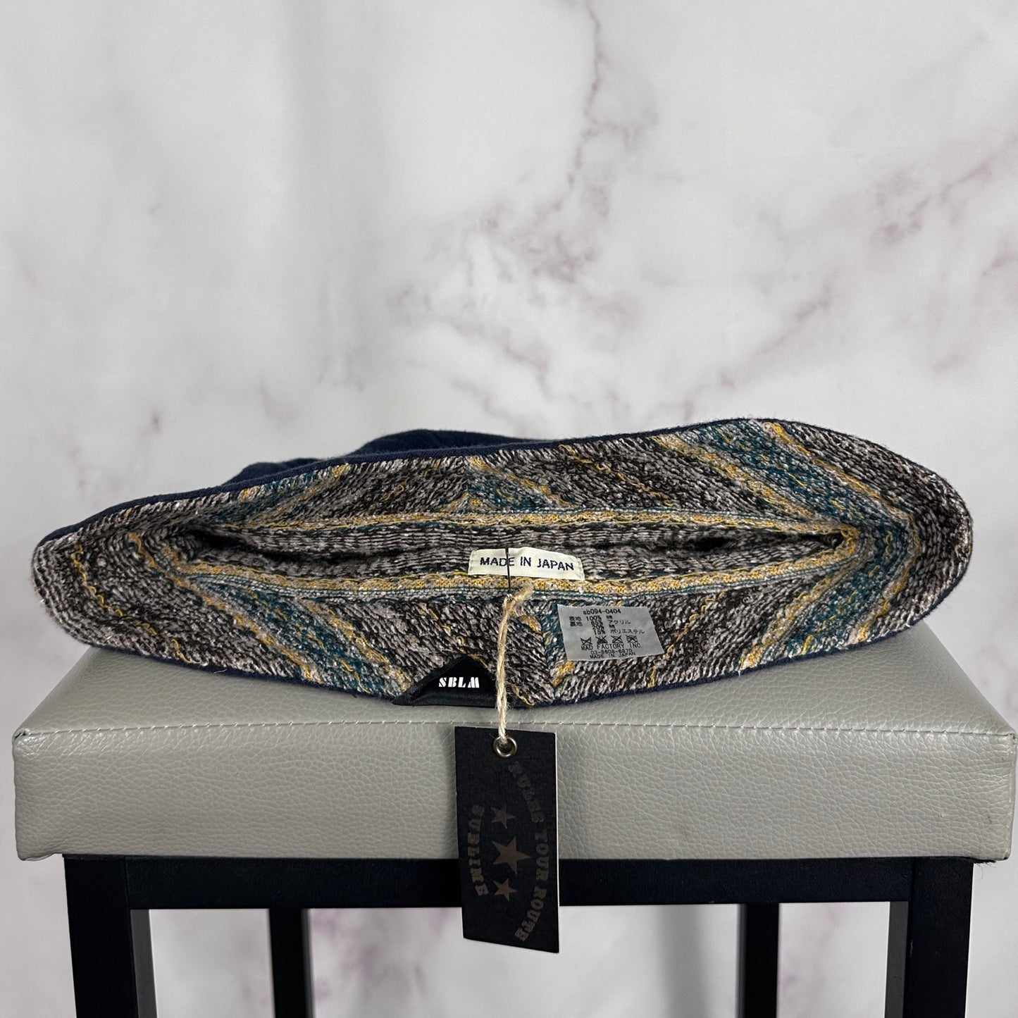Sublime Japanese Knit Navy Bucket Hat
