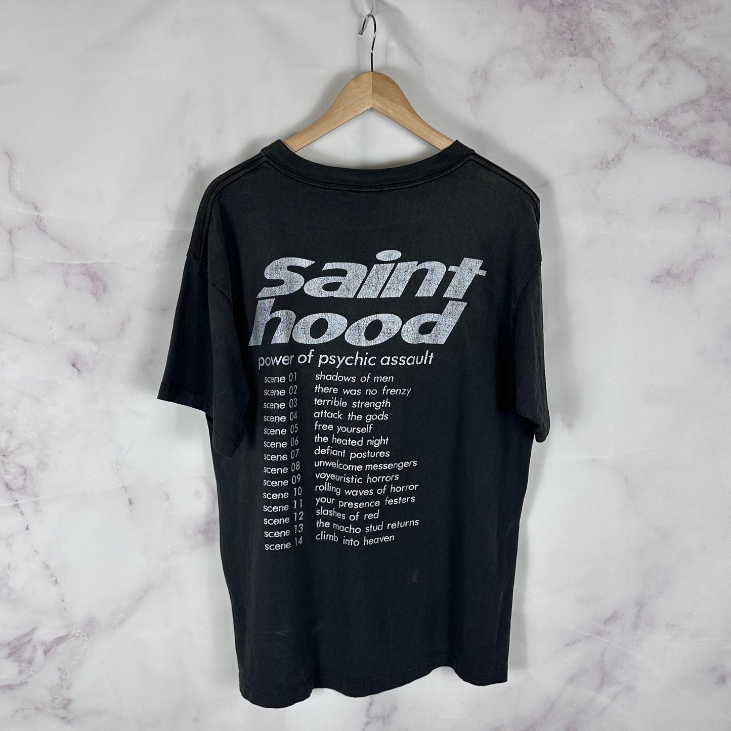 Saint Michael x Neighborhood ‘Saint Hood’ Grey Motorcycle Tee