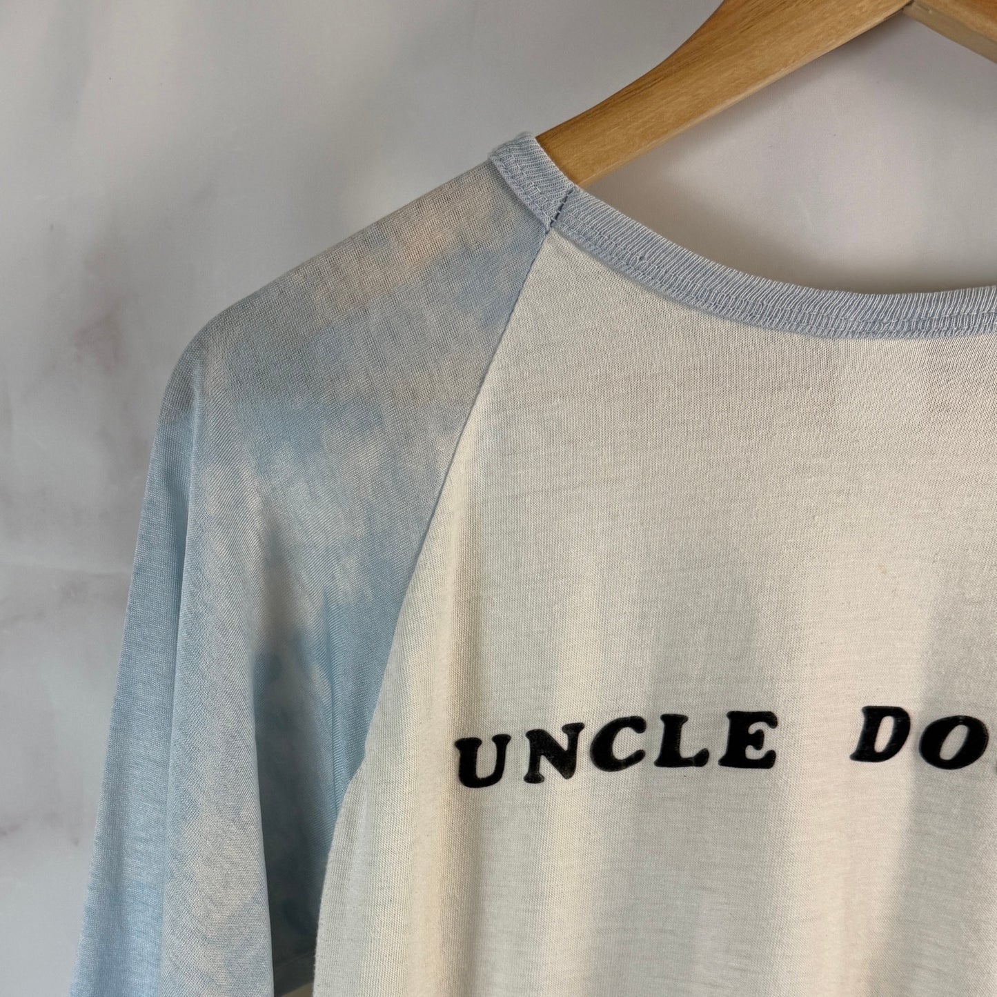Vintage 1980 Roach Uncle Dougie Motorcycle Baseball Shirt