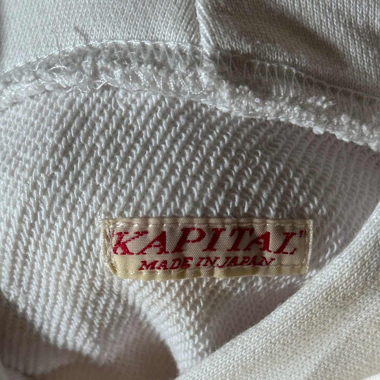 Kapital White Rain Smiley Hoodie