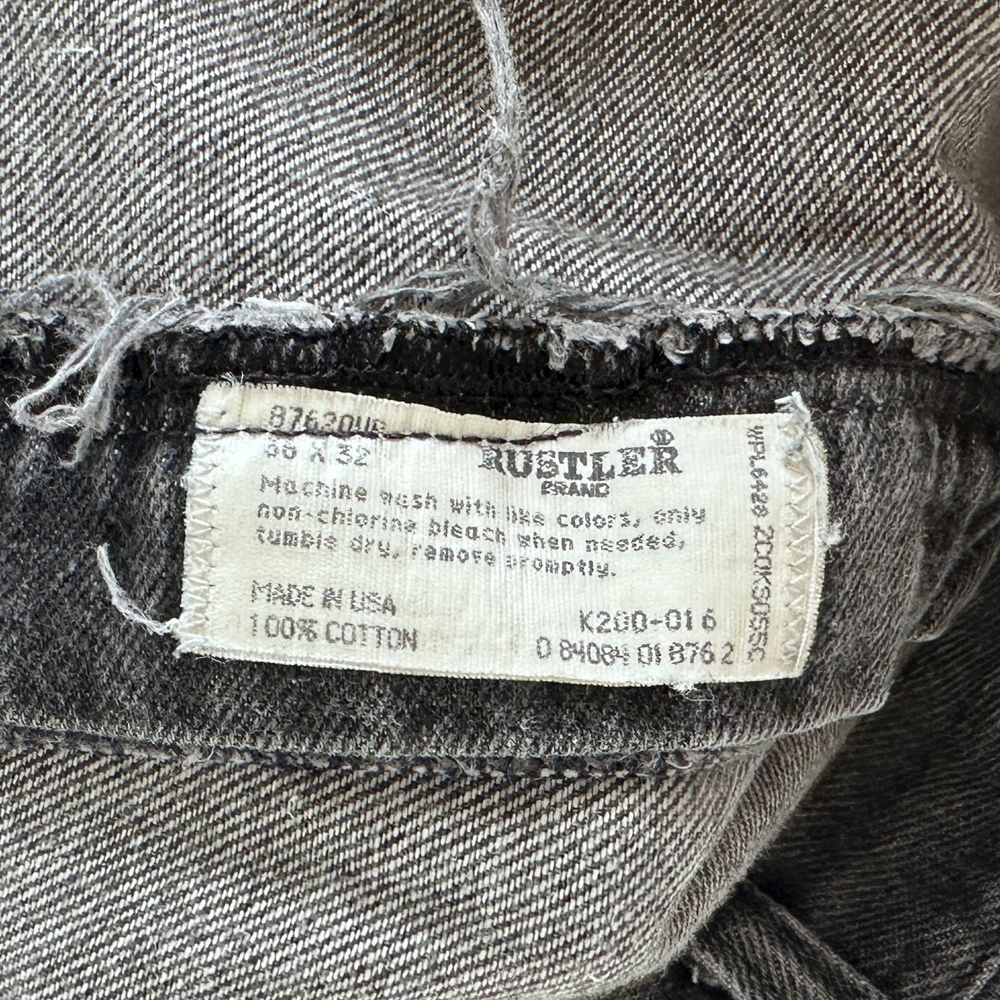 Vintage Rustler Grey Flare Denim