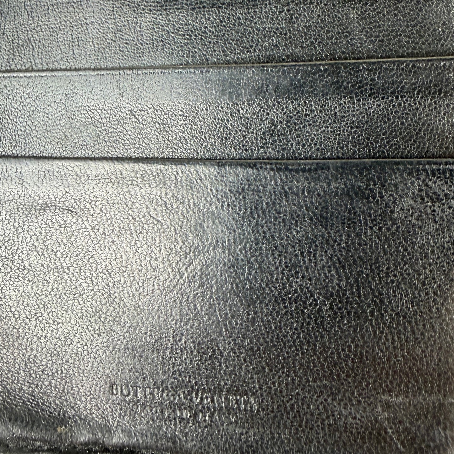 Bottega Veneta Intrecciato Leather Black Woven Long Bifold Wallet