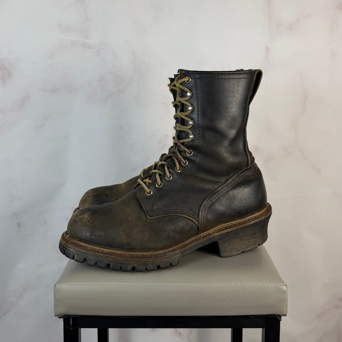 Red Wing 218 Logger Brown Leather Boots