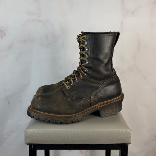 Red Wing 218 Logger Brown Leather Boots