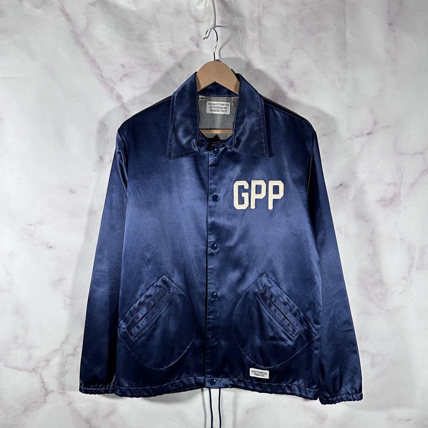 Guilty Parties x Outrageous Inc. x Paradise Tokyo Blue Coach Jacket