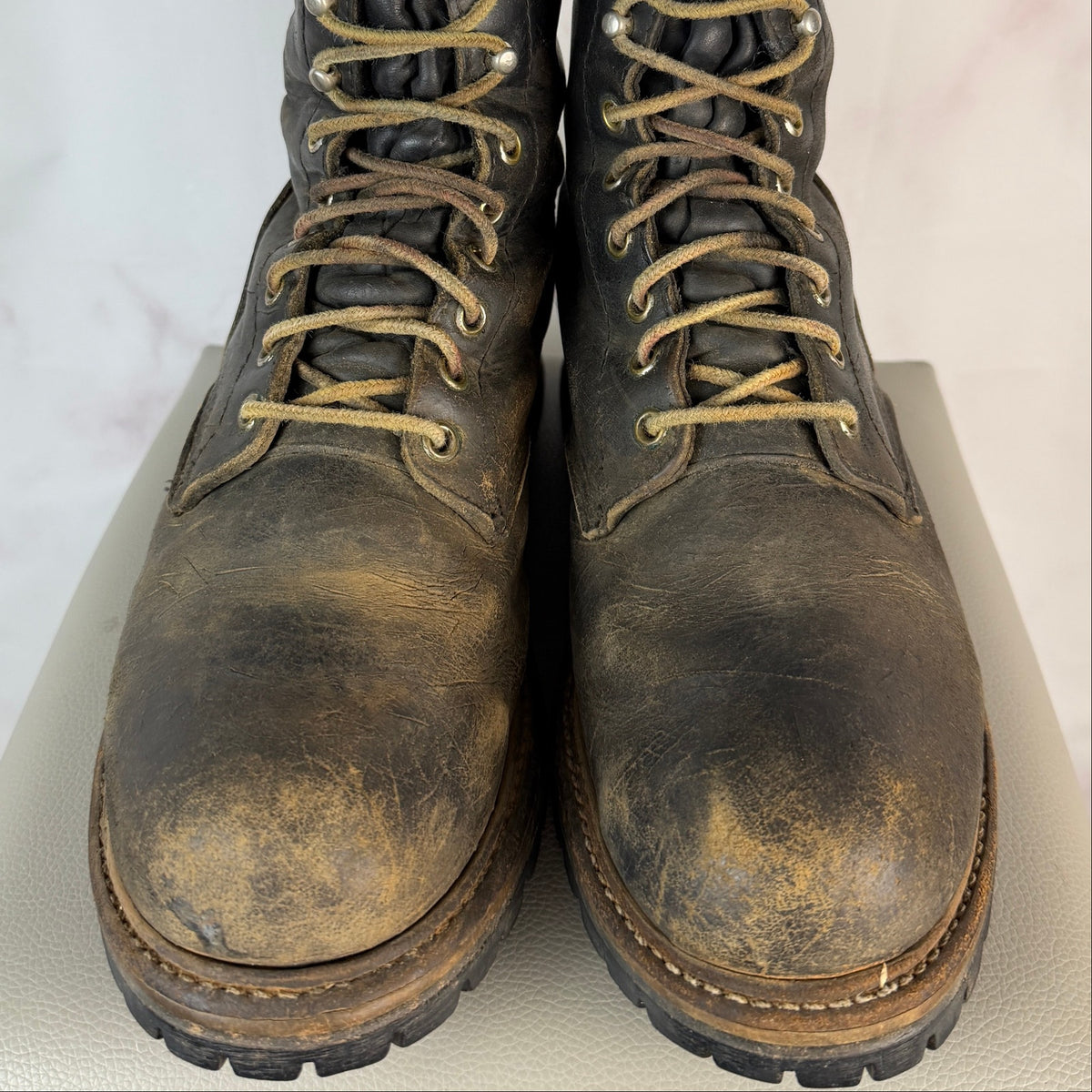 Red Wing 218 Logger Brown Leather Boots
