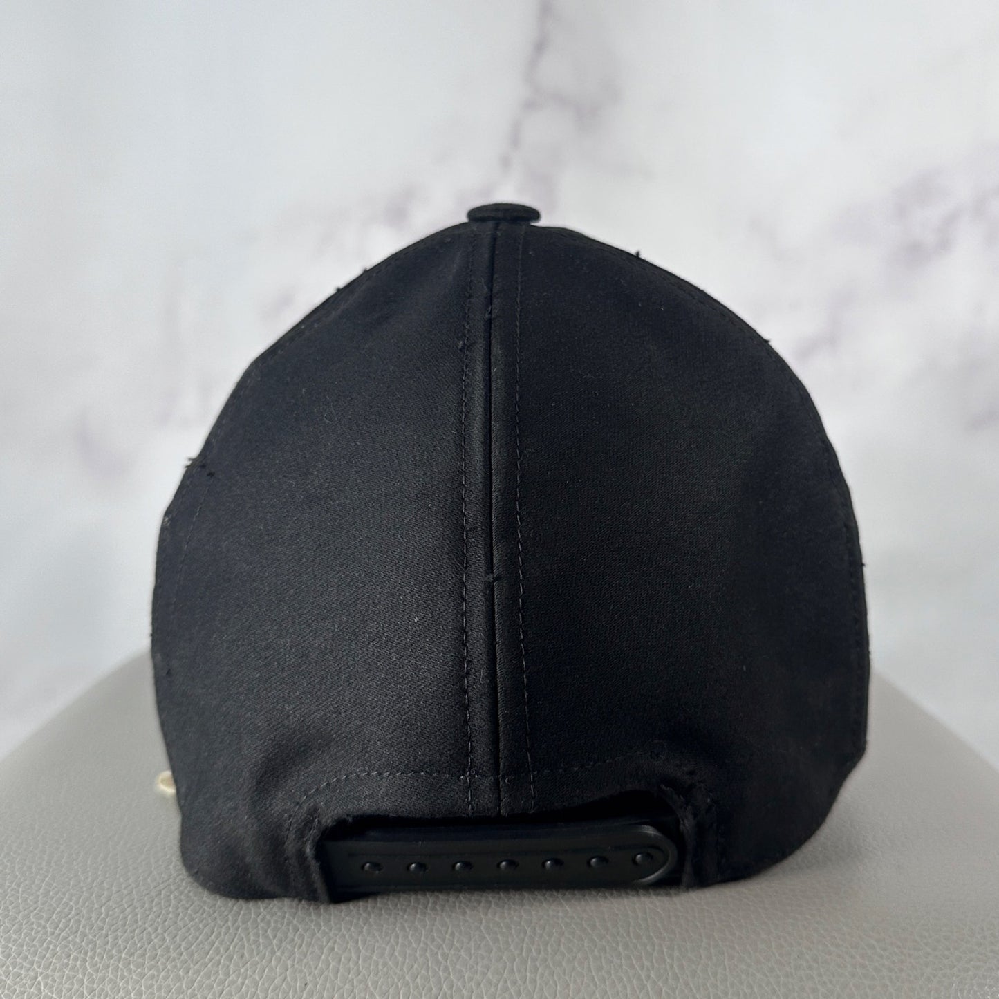 Rick Owens DRKSHDW Lido S/S24 Black Embroidered Snapback Hat